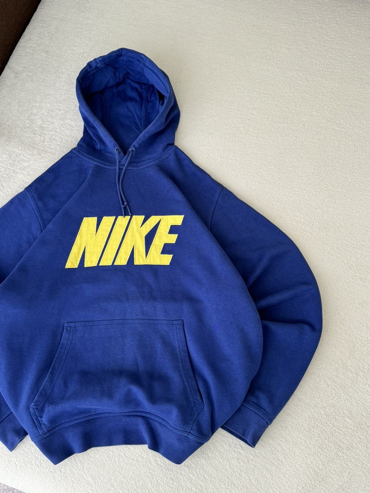 Nike × Vintage Vintage Nike Y2K swoosh oversized grey zip hoodie Size US XXL / EU 58 / 5 - 2 Thumbnail