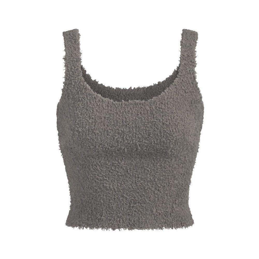 Designer CT1221b NWT SKIMS COZY KNIT TANK-SMOKE 2X/3X Size XXL / US 16-18 / IT 52-54 - 1 Preview