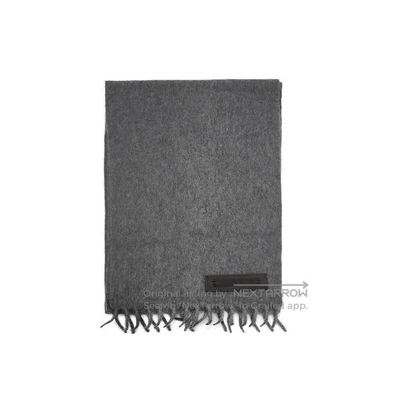Prada Prada Cashmere Logo Fringe Scarf. Size ONE SIZE - 1 Thumbnail