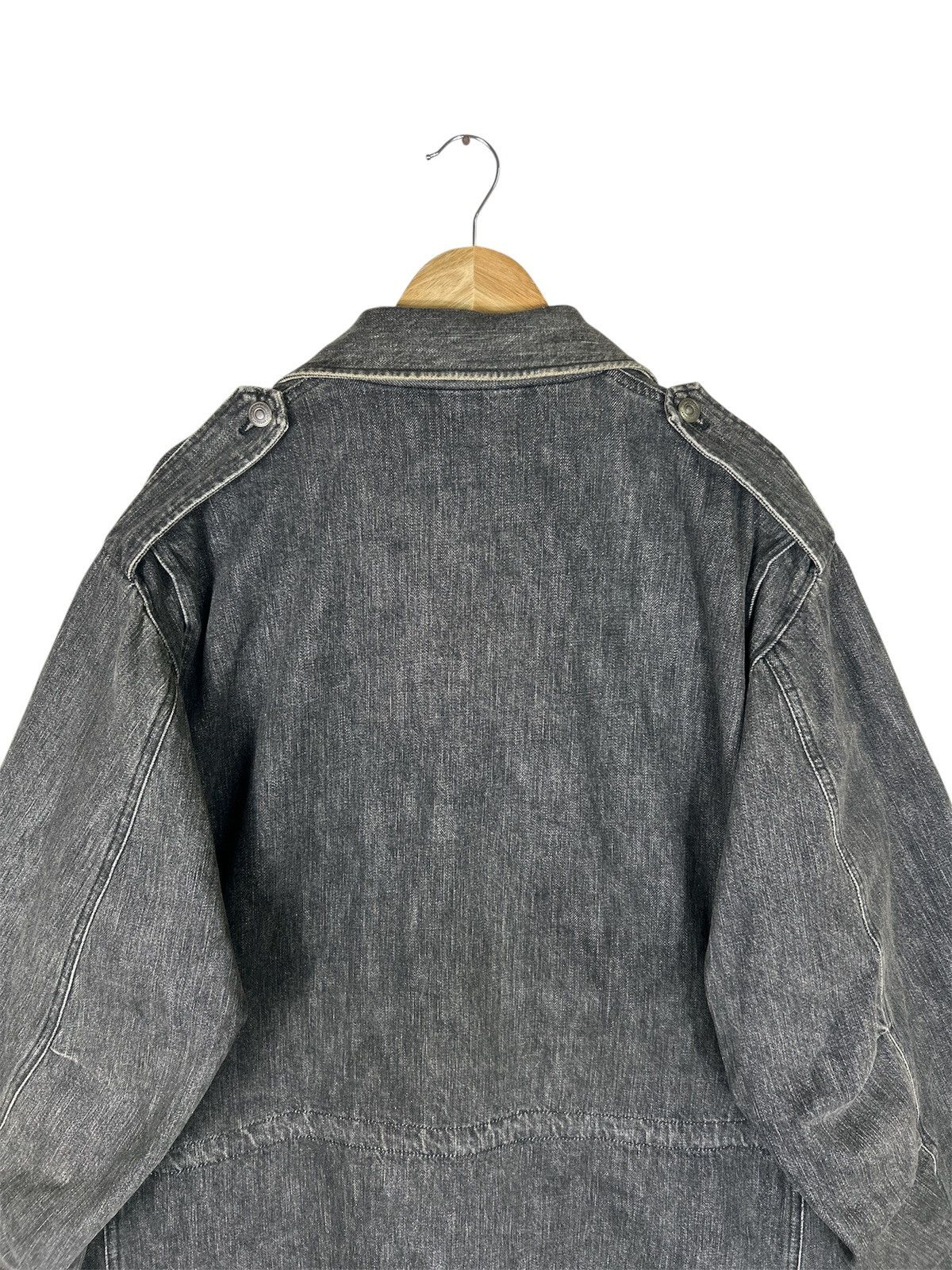 Swagger Vntage SWAGGER Denim Jacket Black Washed Japanese Streetwear Size US XL / EU 56 / 4 - 19 Thumbnail