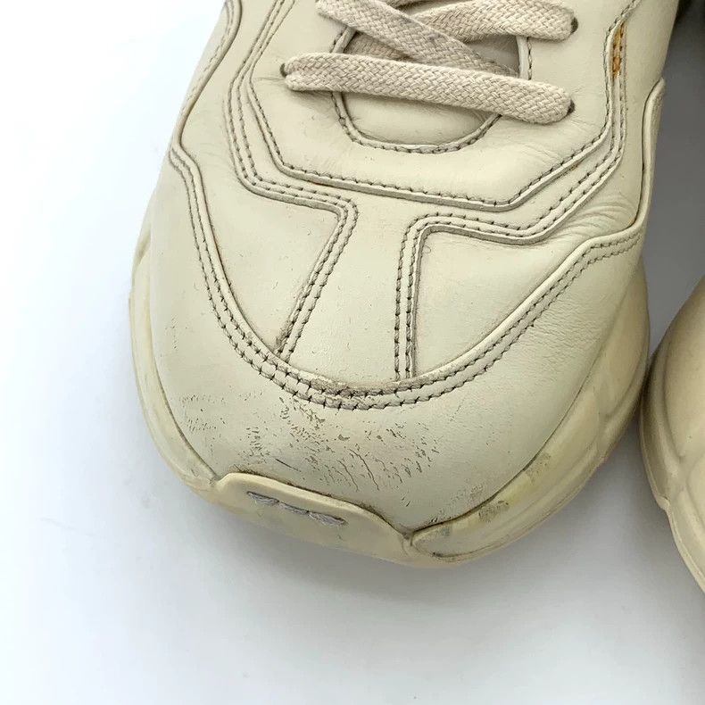 Gucci Gucci Rhyton series size 40 beige logo printed lace-on dad Size US 7 / EU 40 - 9 Thumbnail