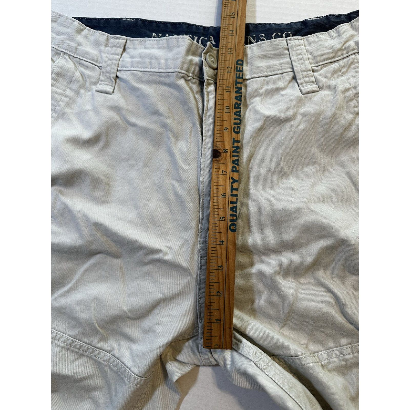 Nautica Nautica Cargo Chino Shorts Cream 36W Pocket Utility Gorpcore Size US 36 / EU 52 - 6 Thumbnail