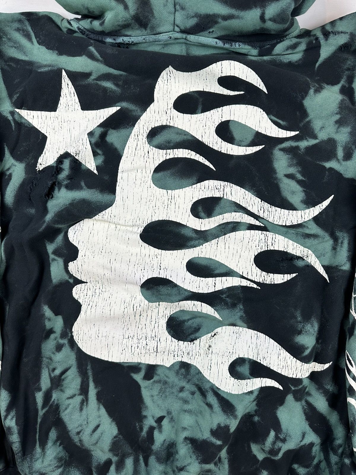 HELLSTAR Hellstar Green Marble Paradise Hoodie Size US XXL / EU 58 / 5 - 4 Thumbnail