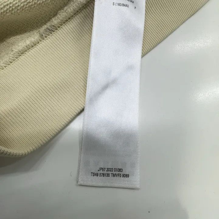 Balenciaga Balenciaga Ivory Logo Embroidered Long Sleeve Hoodie 0079-2 Size S / US 4 / IT 40 - 2 Thumbnail
