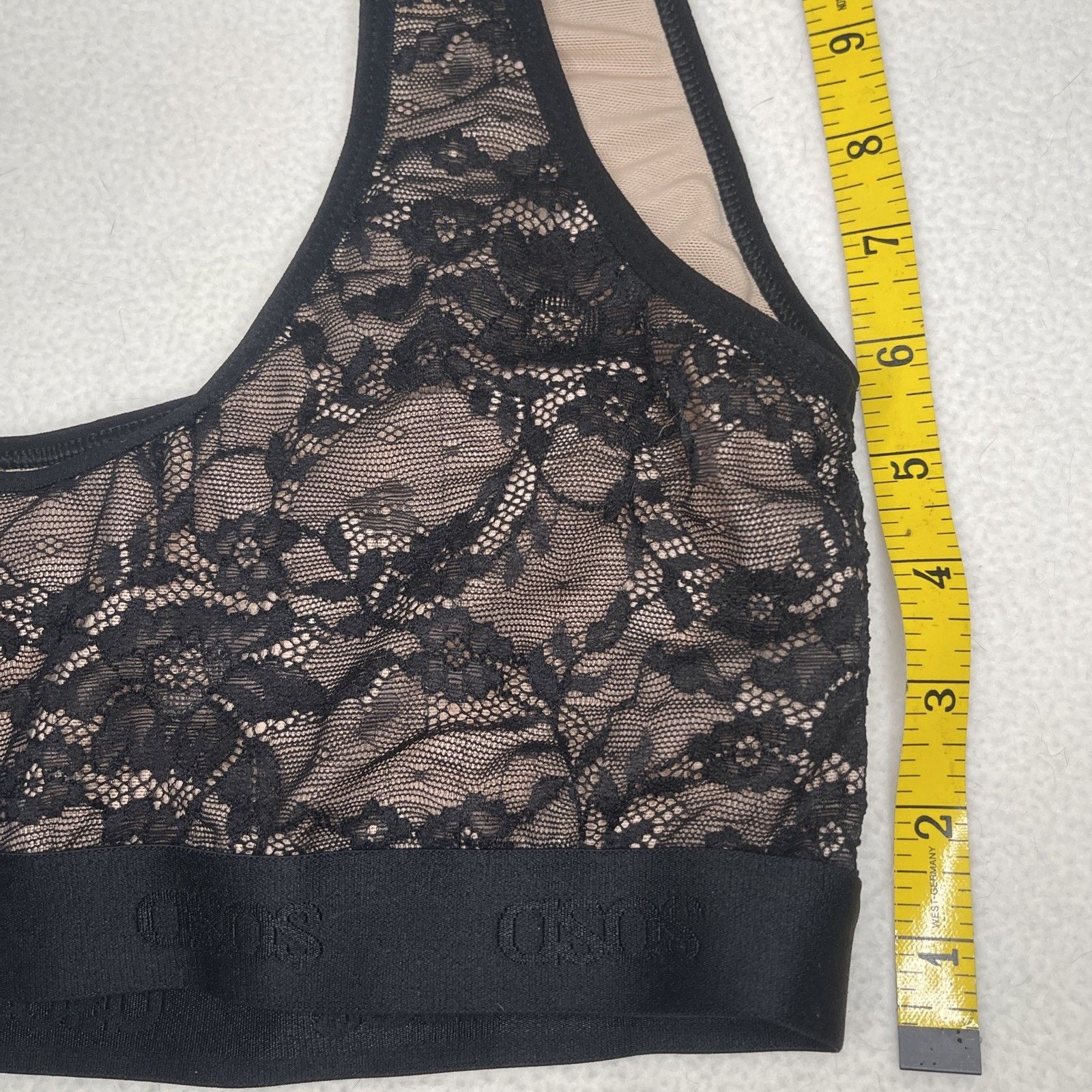Asos ASOS Lined Bra/ Camisole Black Lace, Size 12- NWOT Size L / US 10 / IT 46 - 6 Thumbnail