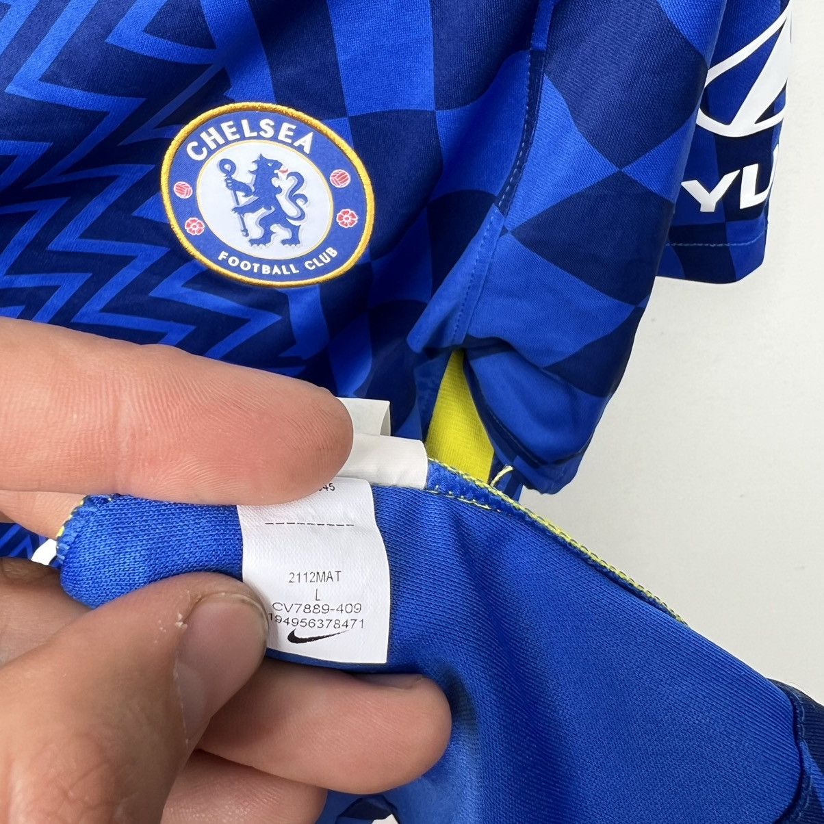 Nike CHELSEA 2021 2022 HOME SHIRT FOOTBALL SOCCER JERSEY Size US L / EU 52-54 / 3 - 9 Thumbnail