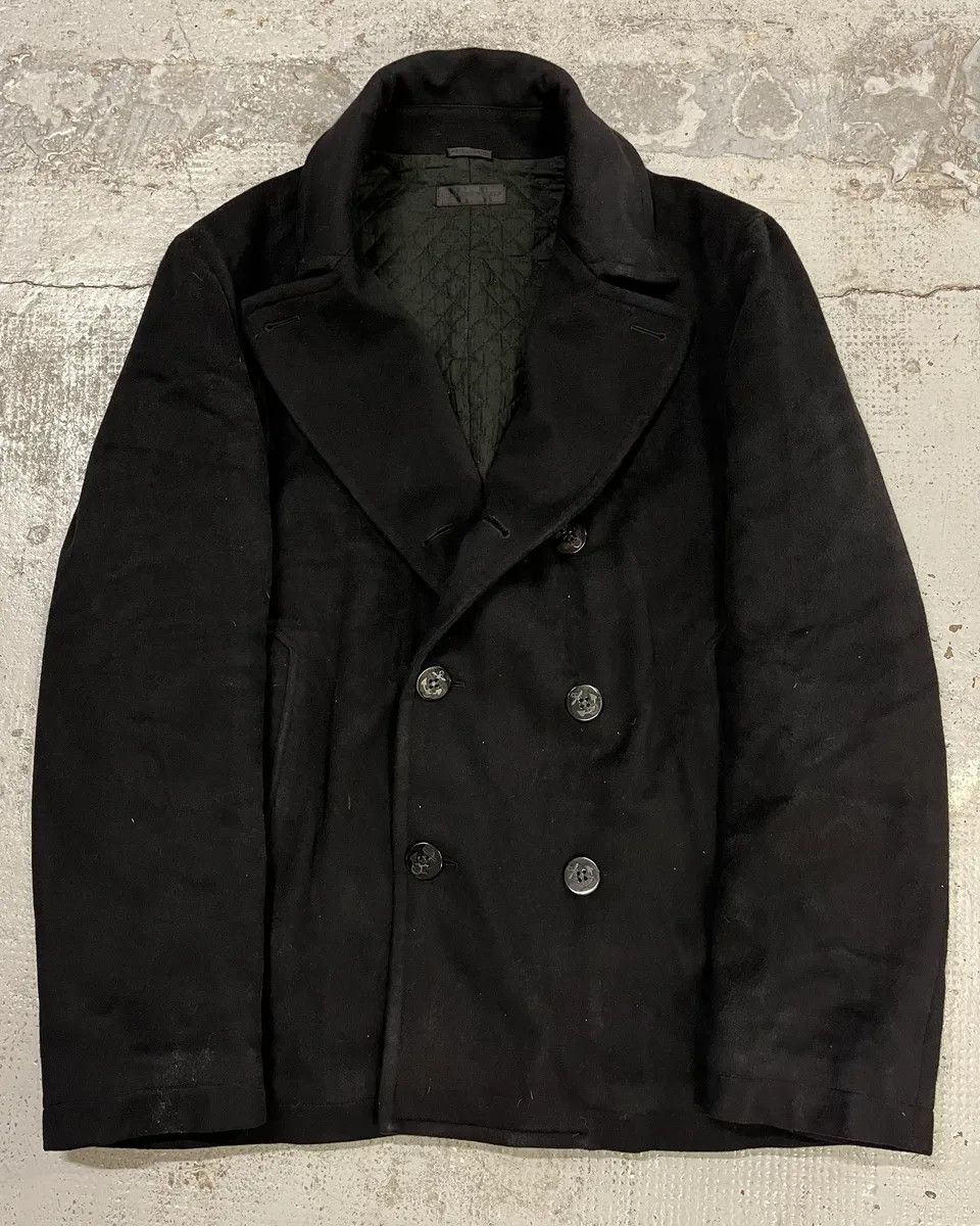Alexander McQueen AW2005 Alexander McQueen Black Wool Double-Breasted Coat Size US L / EU 52-54 / 3 - 1 Thumbnail