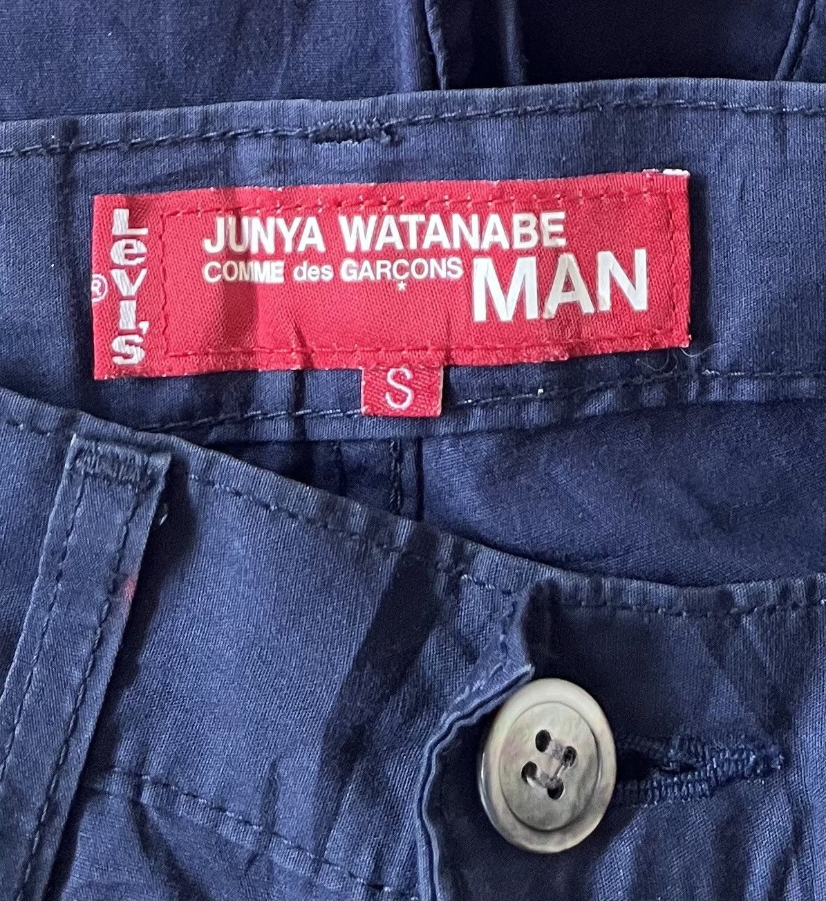Junya Watanabe Junya watanabe cdg man x levi’s AD2001 classic navy trousers Size US 31 - 2 Thumbnail