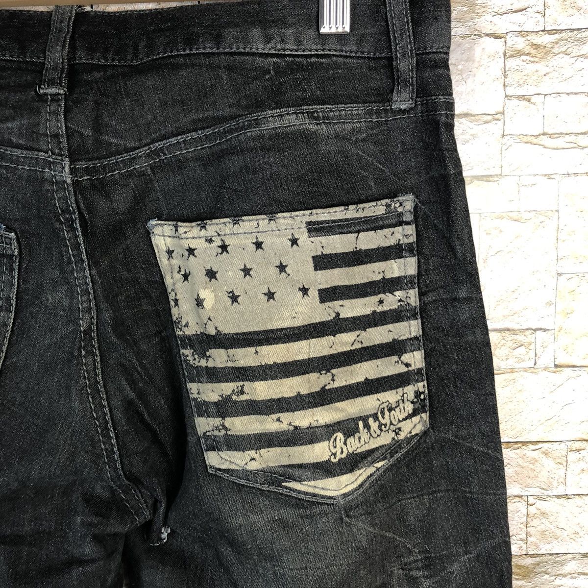 Japanese Brand Japan vintage Black Denim jeans Pants #A639 Size US 29 - 17 Thumbnail