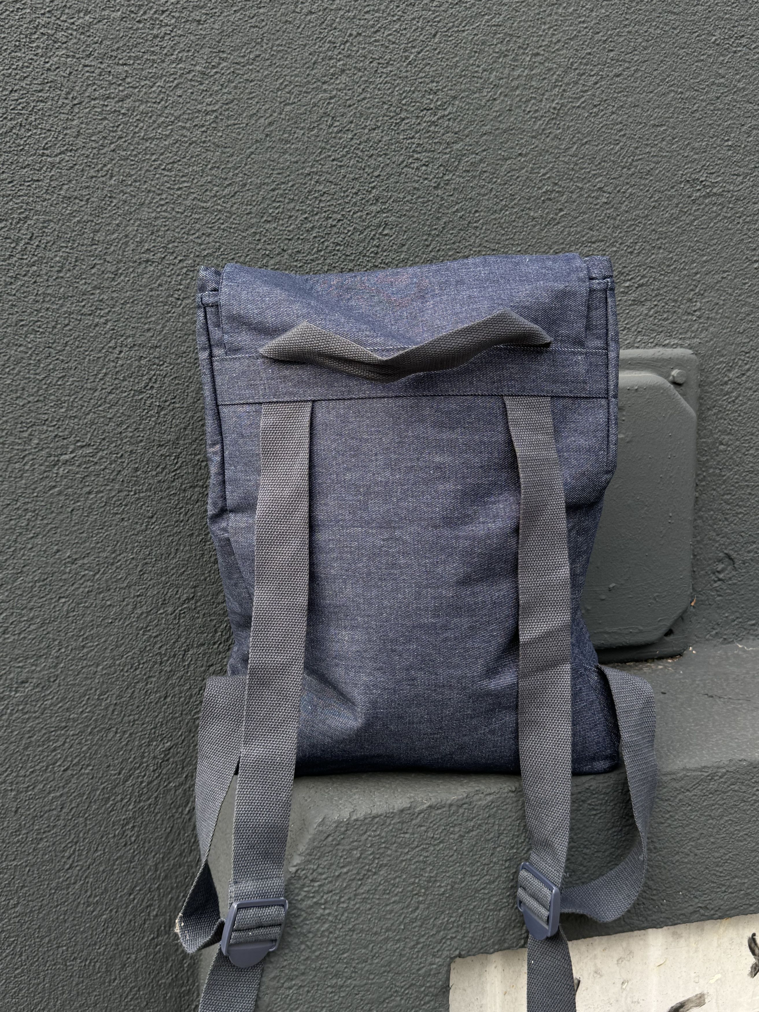 Jean Paul Gaultier × Vintage Jean Paul Gaultier Pour Vous Backpack Denim Size ONE SIZE - 4 Thumbnail