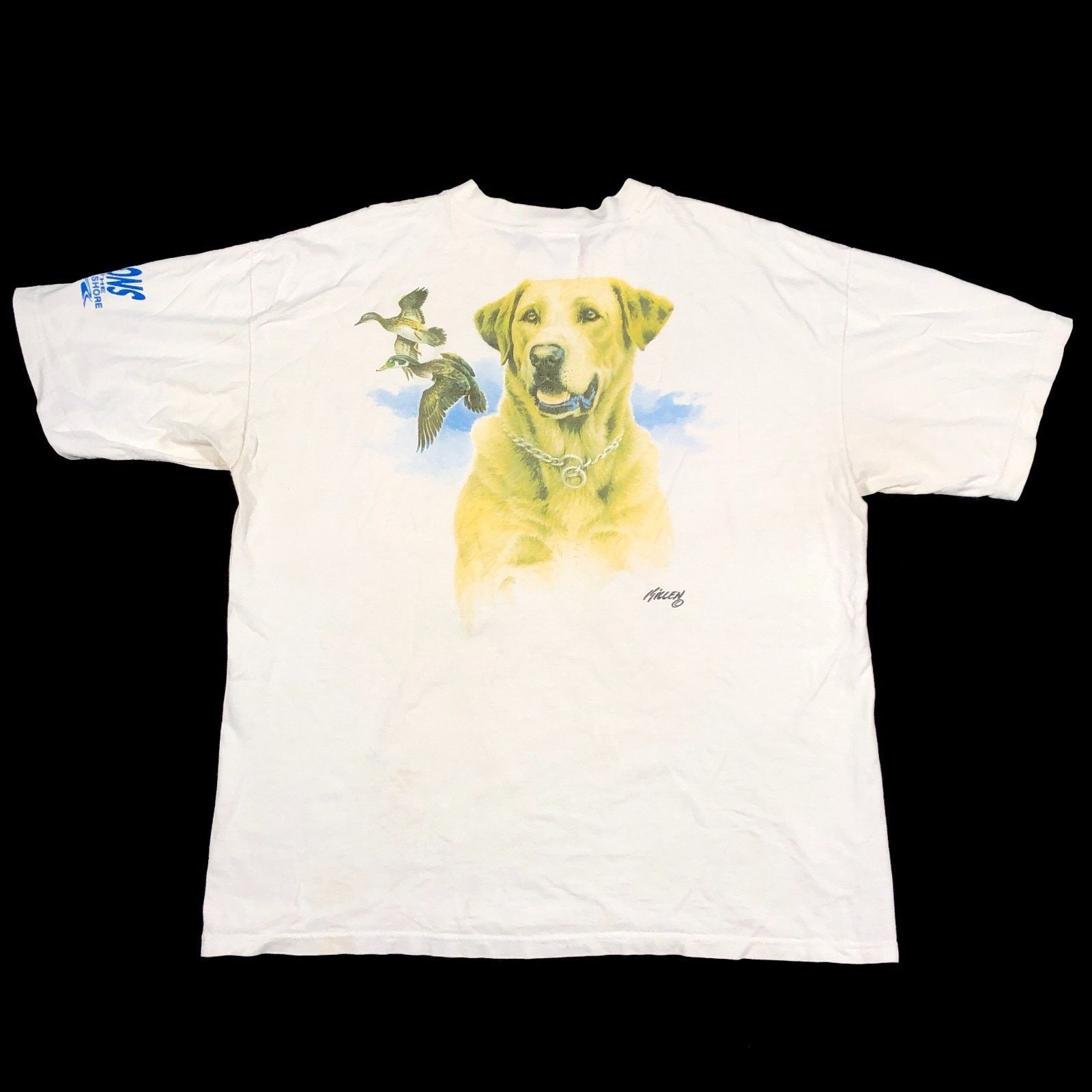 Vintage Vintage 90s Golden Retriever TSF Originals Pocket Tee XL Size US XL / EU 56 / 4 - 1 Thumbnail