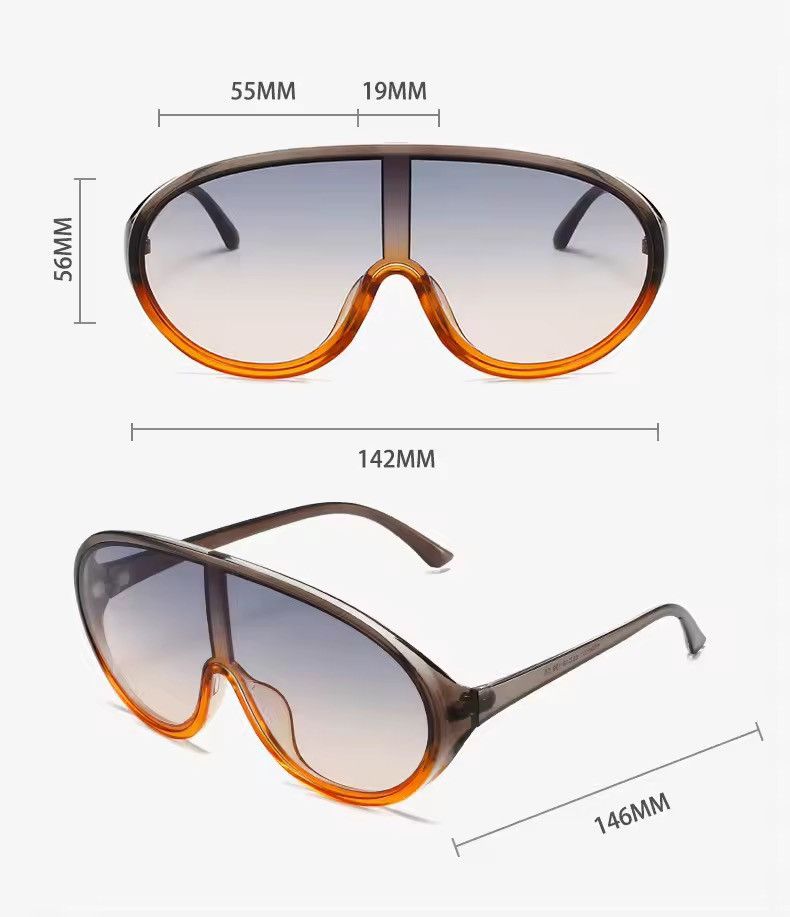 Electric Visual Oversize One Piece Sunglasses Size ONE SIZE - 3 Thumbnail