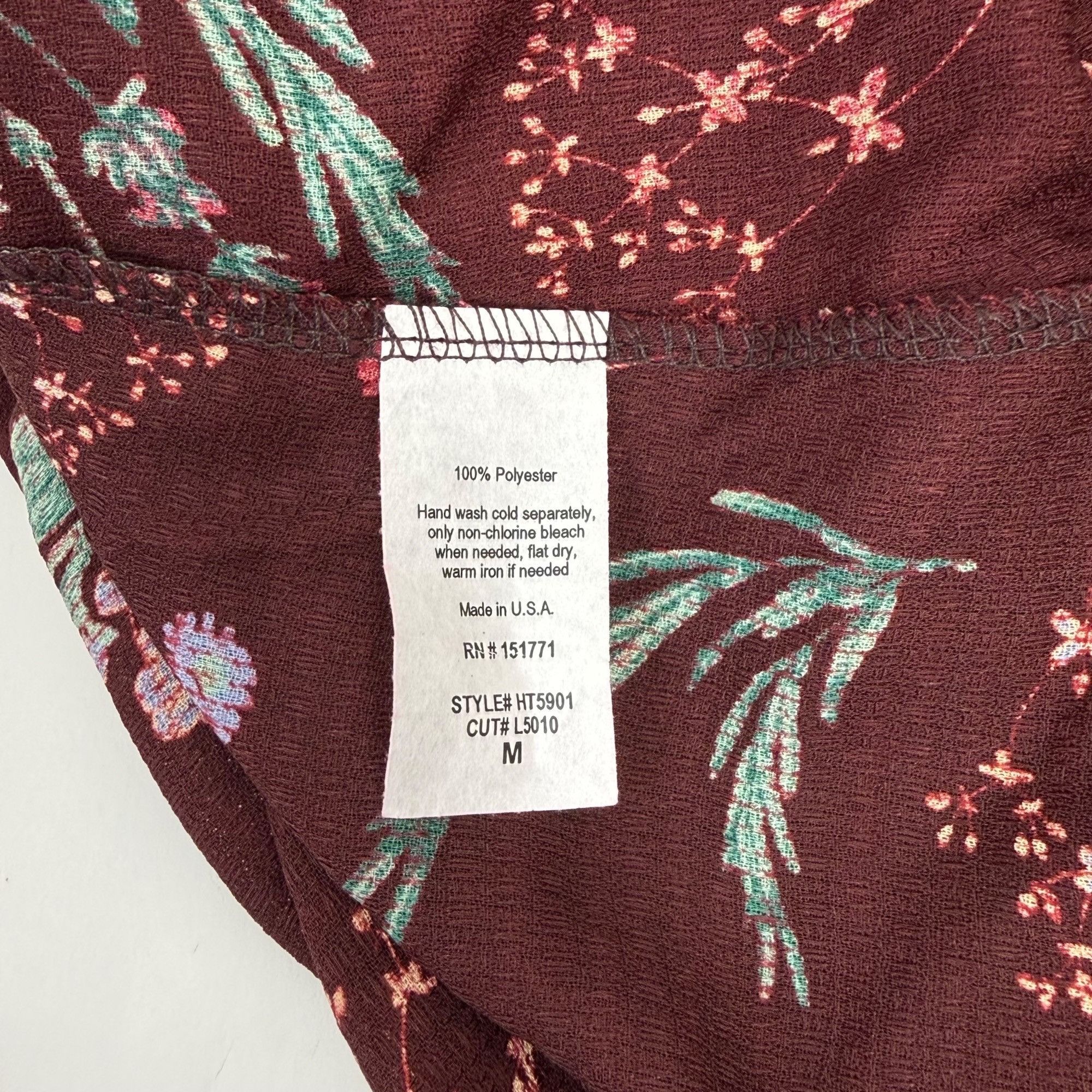 Other Kaileigh Stitch Fix Women's Floral Print Cold-Shoulder Bell- Size M / US 6-8 / IT 42-44 - 4 Thumbnail
