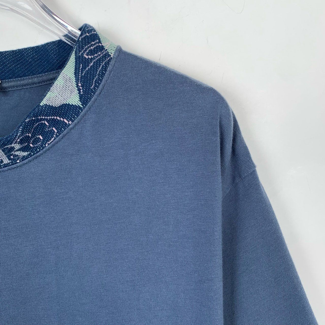 Dior Dior Mens Blue Short-Sleeve T-Shirt With Embroidered Pocket Size US L / EU 52-54 / 3 - 3 Thumbnail