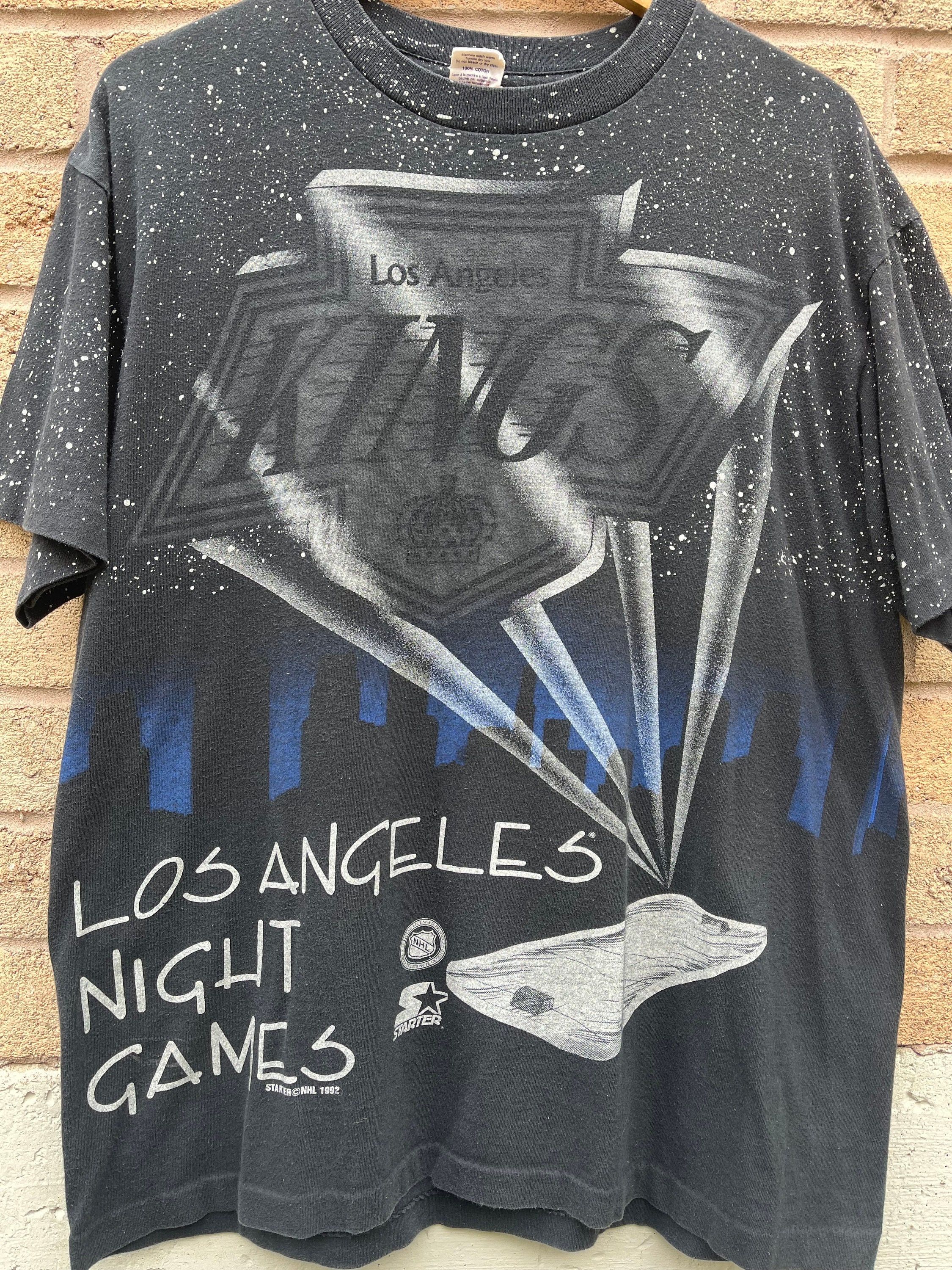 Starter Vintage Los Angeles Kings Starter Night Games 1992 Tshirt Size US XL / EU 56 / 4 - 2 Thumbnail