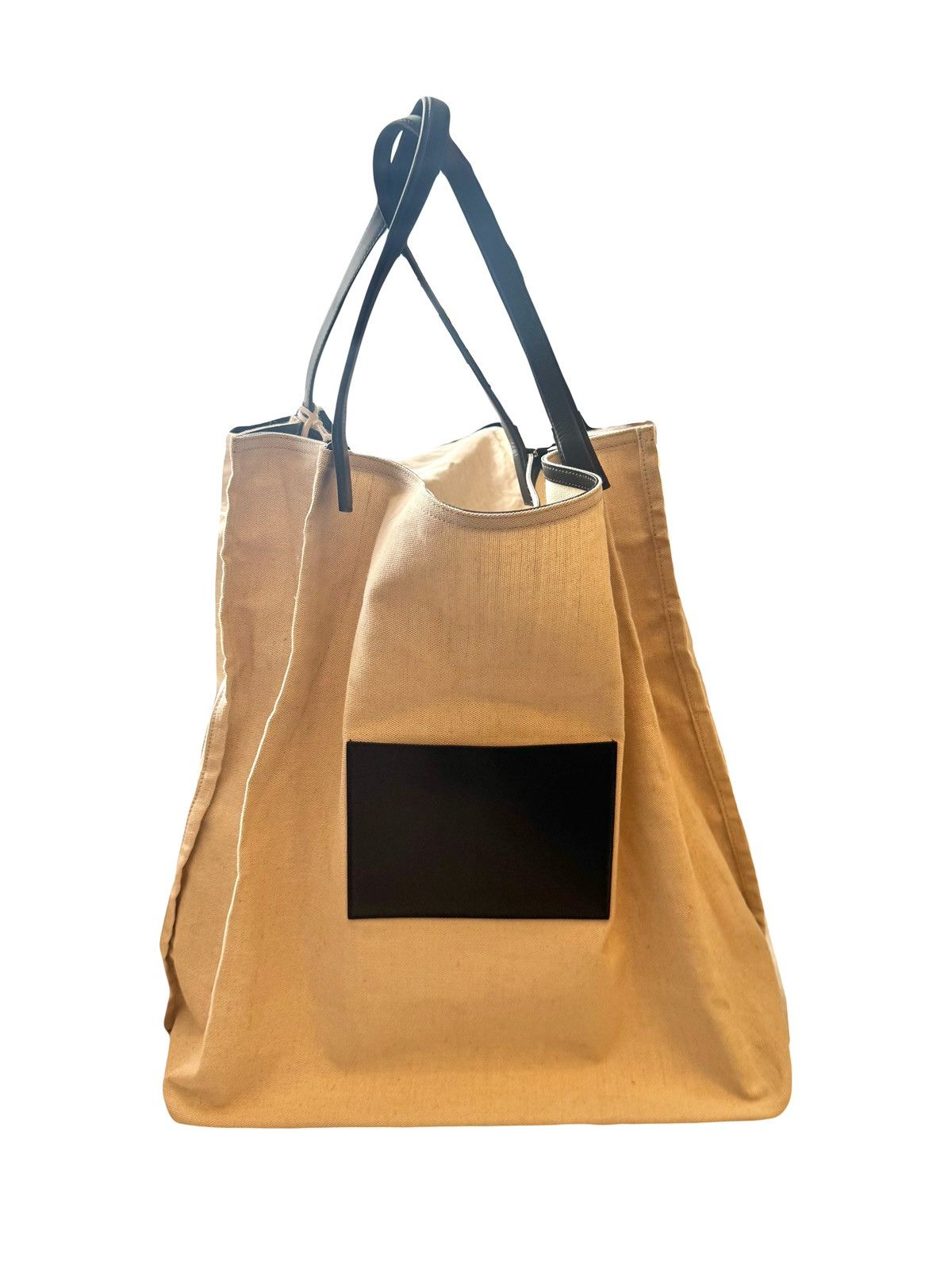 Jil Sander jil sander XXL canvas & leather tote bag Size ONE SIZE - 12 Thumbnail