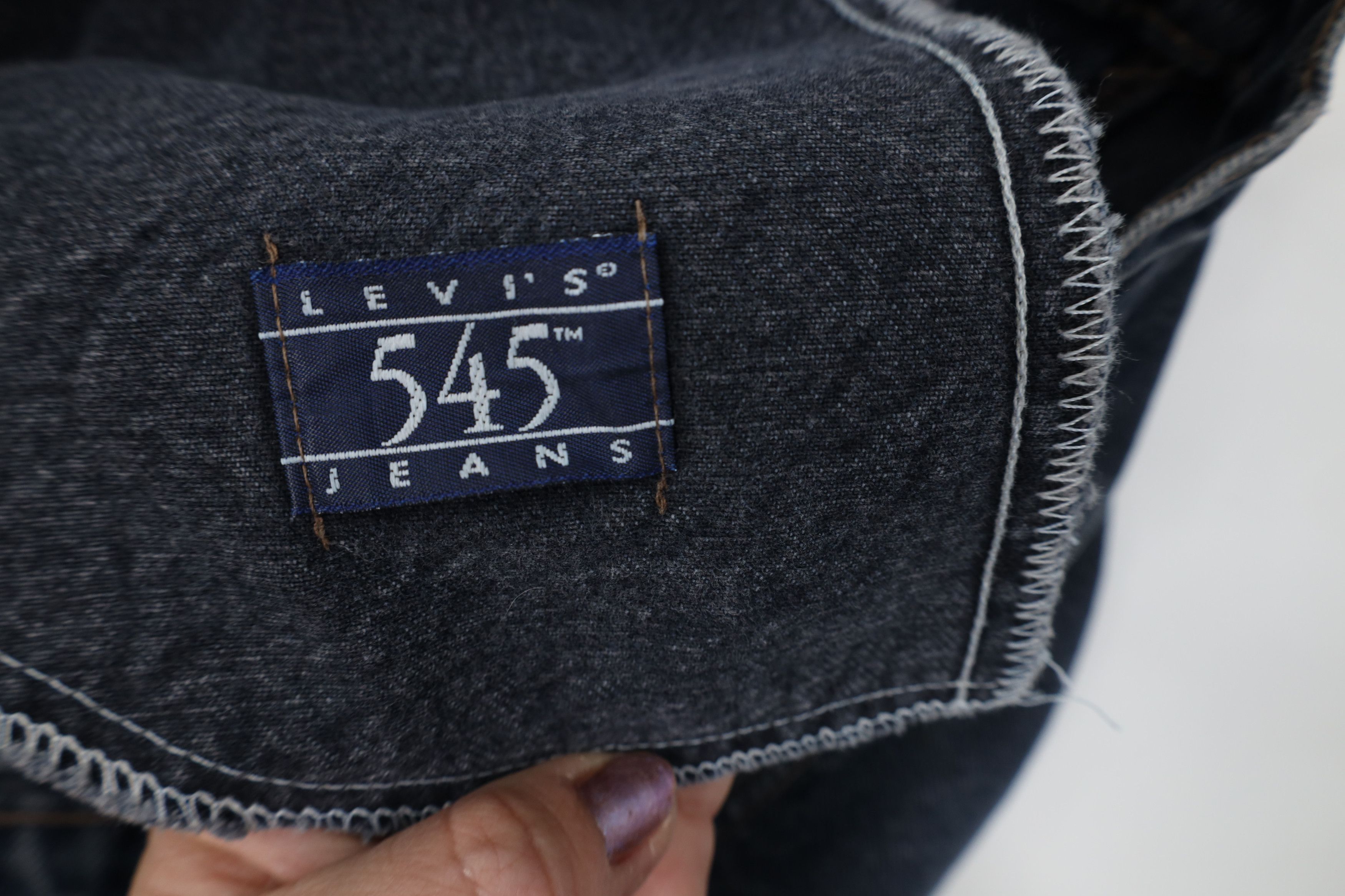 Levi's Vintage 80s 90s Levis 545 Loose Denim Jeans Dark Blue USA Size US 33 - 11 Thumbnail