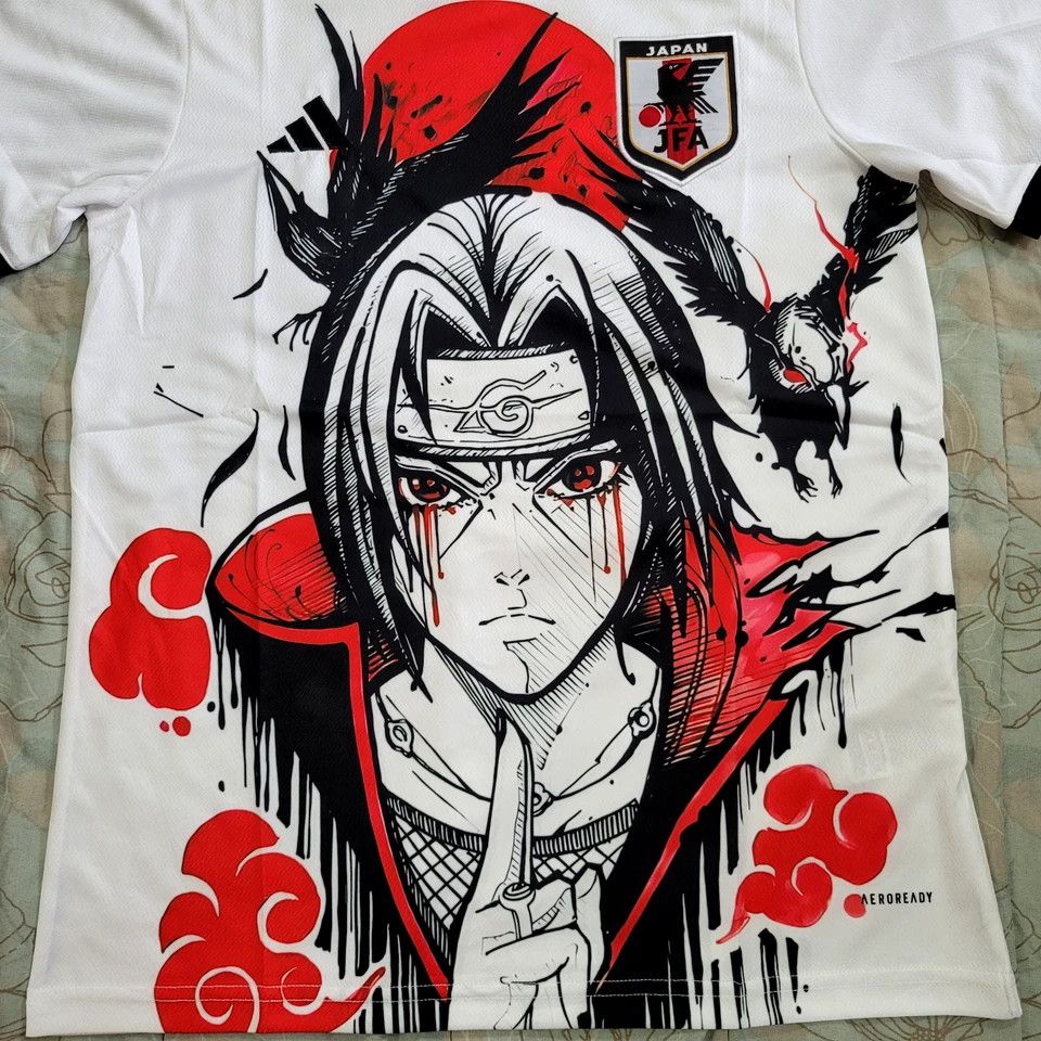 Other Japan Soccer Jersey – Itachi Uchiha Anime white Edition Size US M / EU 48-50 / 2 - 2 Thumbnail