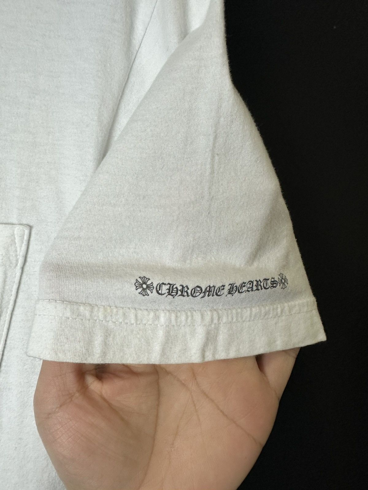 Chrome Hearts Chrome Hearts Neck Script Pocket Tee Size US M / EU 48-50 / 2 - 6 Thumbnail