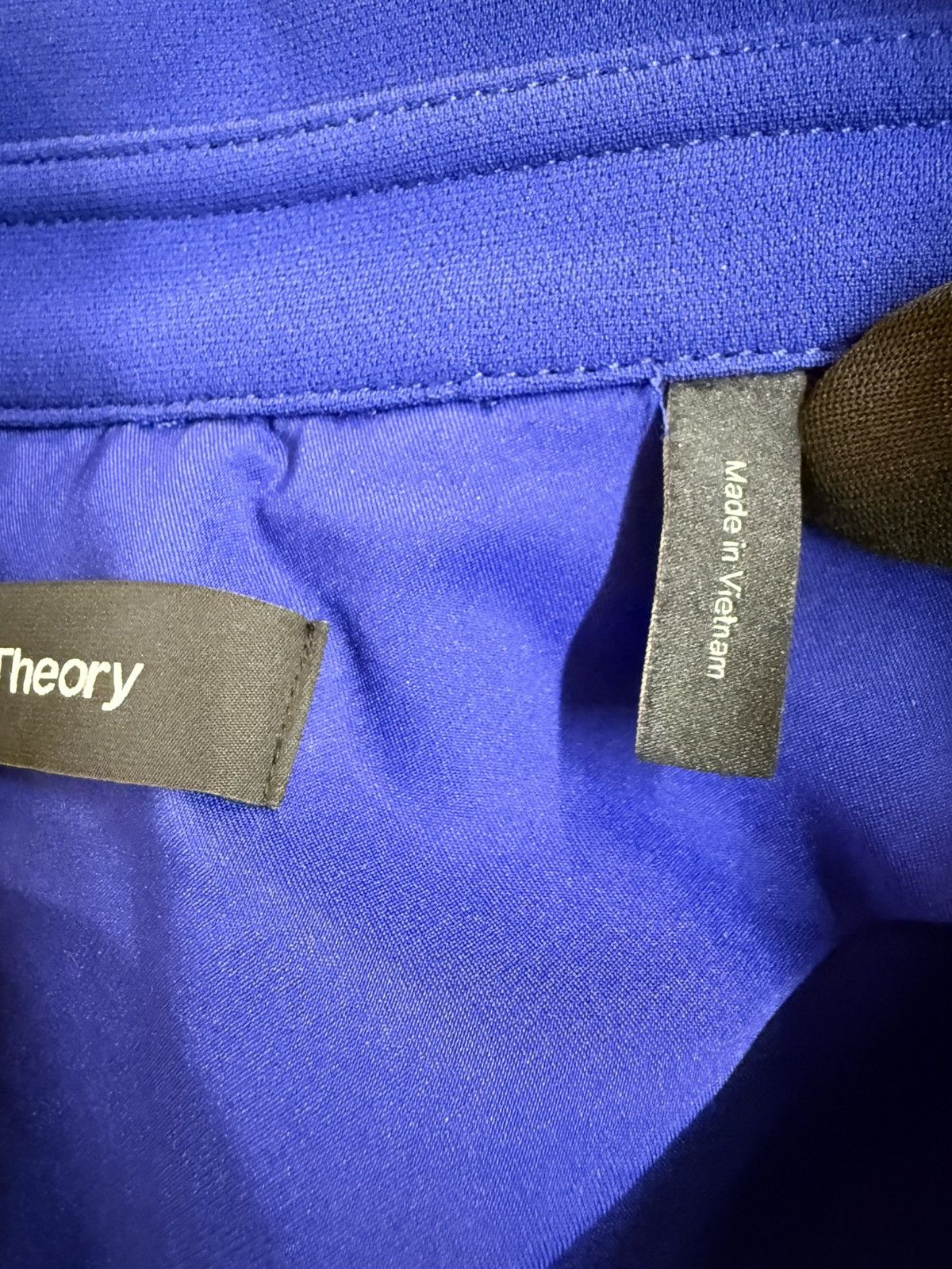 Theory Theory "Oaklane" Trench Coat in Admiral Crepe-Cobalt Blue-L Size L / US 10 / IT 46 - 21 Thumbnail