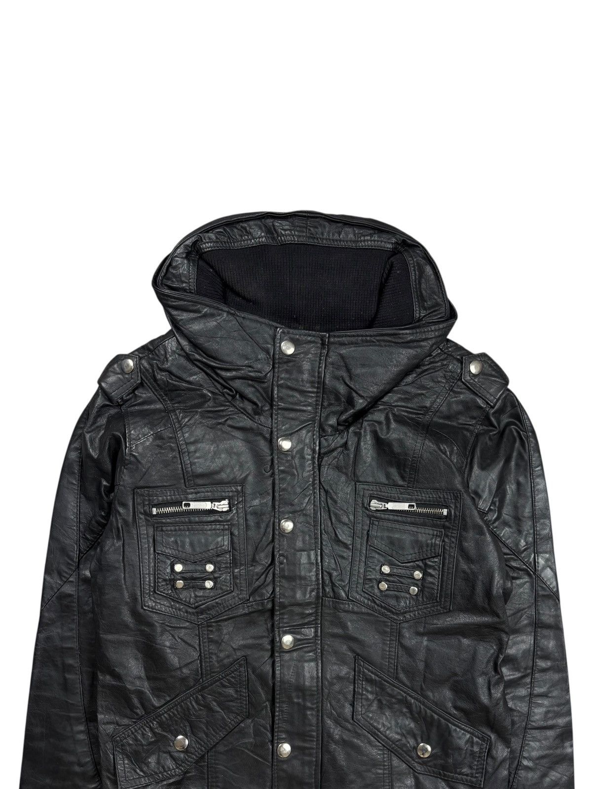 Ekam 2000s Royal Sense - Apocalypse Style Leather Bono Jacket Size US M / EU 48-50 / 2 - 6 Thumbnail