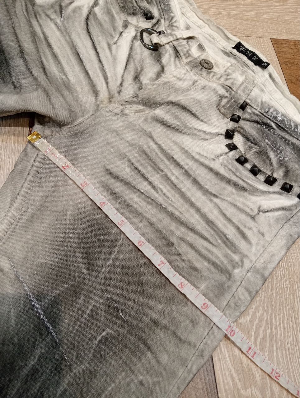 If Six Was Nine K.U.I ASH PUNK CREASE CLOUDY COAT STUDDED STRETCH DENIM Size US 30 / EU 46 - 17 Thumbnail