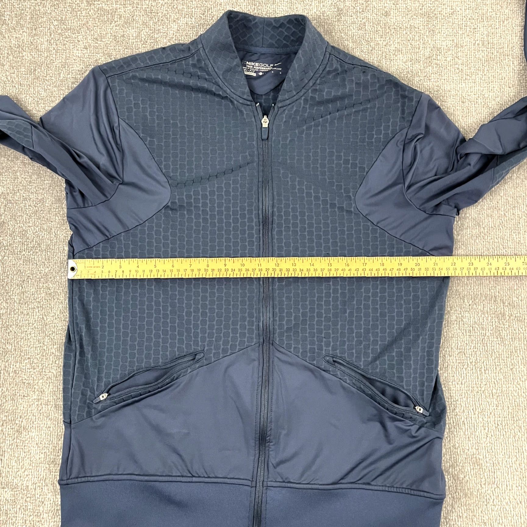 Nike Nike Shirt Mens Large Blue Tour Performance Golf Full Zip Pockets Dri-Fit Sport Size US L / EU 52-54 / 3 - 5 Thumbnail