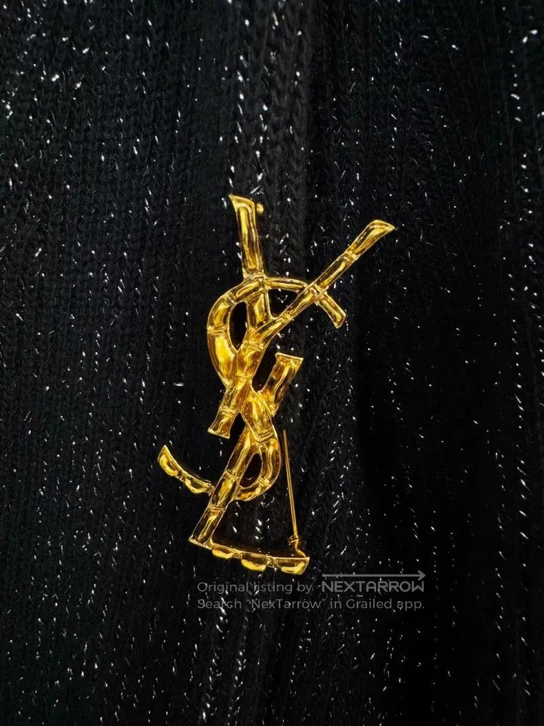 Saint Laurent Paris Saint Laurent Paris Starry Knit Cardigan Size US XXL / EU 58 / 5 - 2 Thumbnail