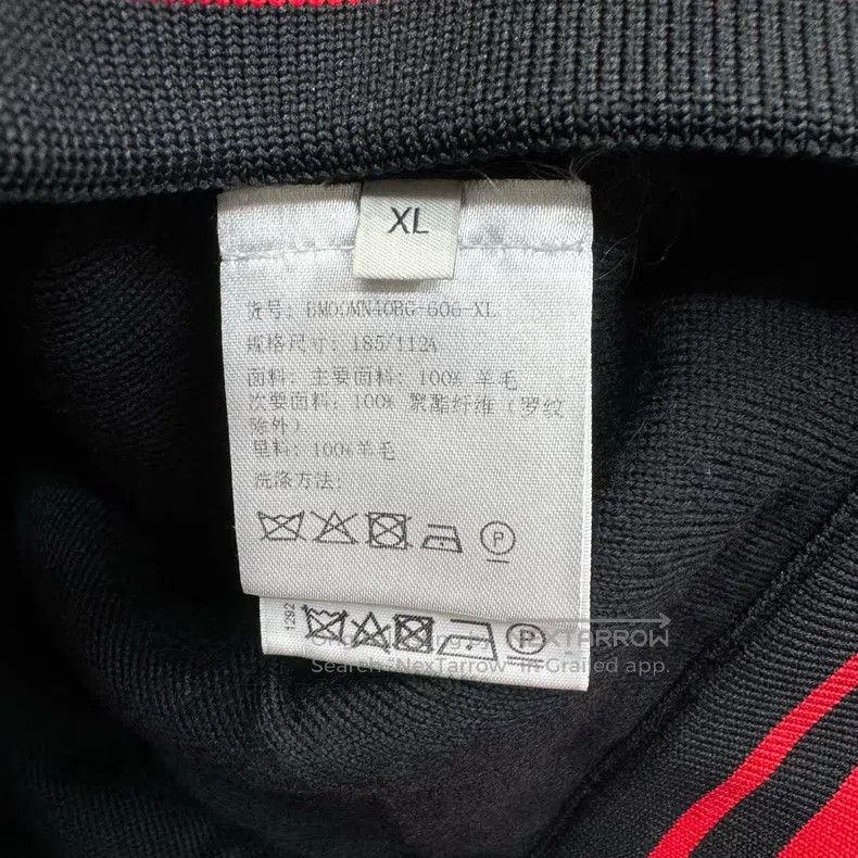 Givenchy Givenchy Cashmere Black Red Patchwork Baseball Jacket Size US XL / EU 56 / 4 - 5 Thumbnail