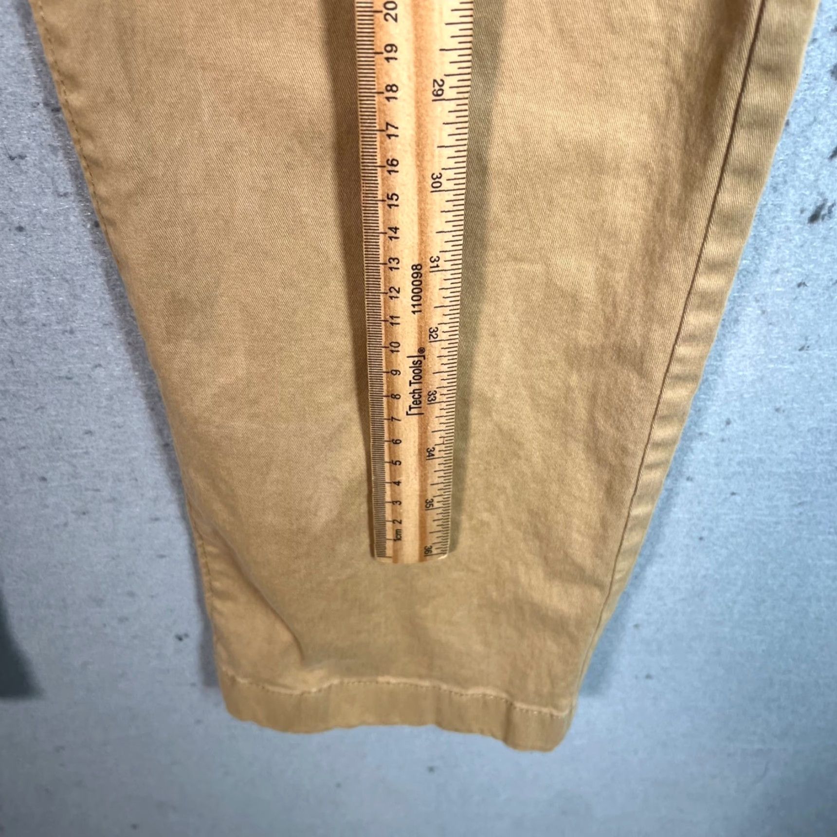 Vintage Wallin & Bros. Mens Tan Chino Pants Size 34 x 32 Cotton Blend Straight Leg Size US 34 / EU 50 - 7 Thumbnail