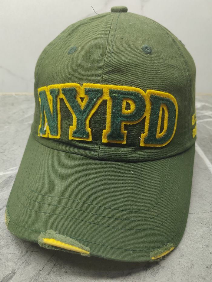 Vintage Vintage NYPD Distressed Cap Hat Size ONE SIZE - 1 Thumbnail