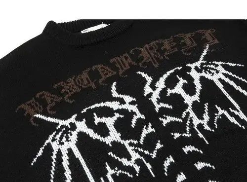 Other Skeleton Bat Print Knitted Sweater Size US XL / EU 56 / 4 - 4 Thumbnail