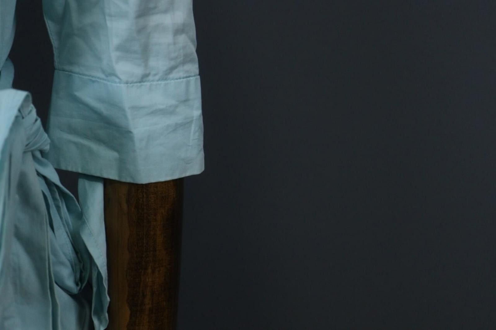 Polo Ralph Lauren Laurel Blue 100% Cotton Collared Belted Wrap Dress Size 36 Size M / US 6-8 / IT 42-44 - 5 Thumbnail