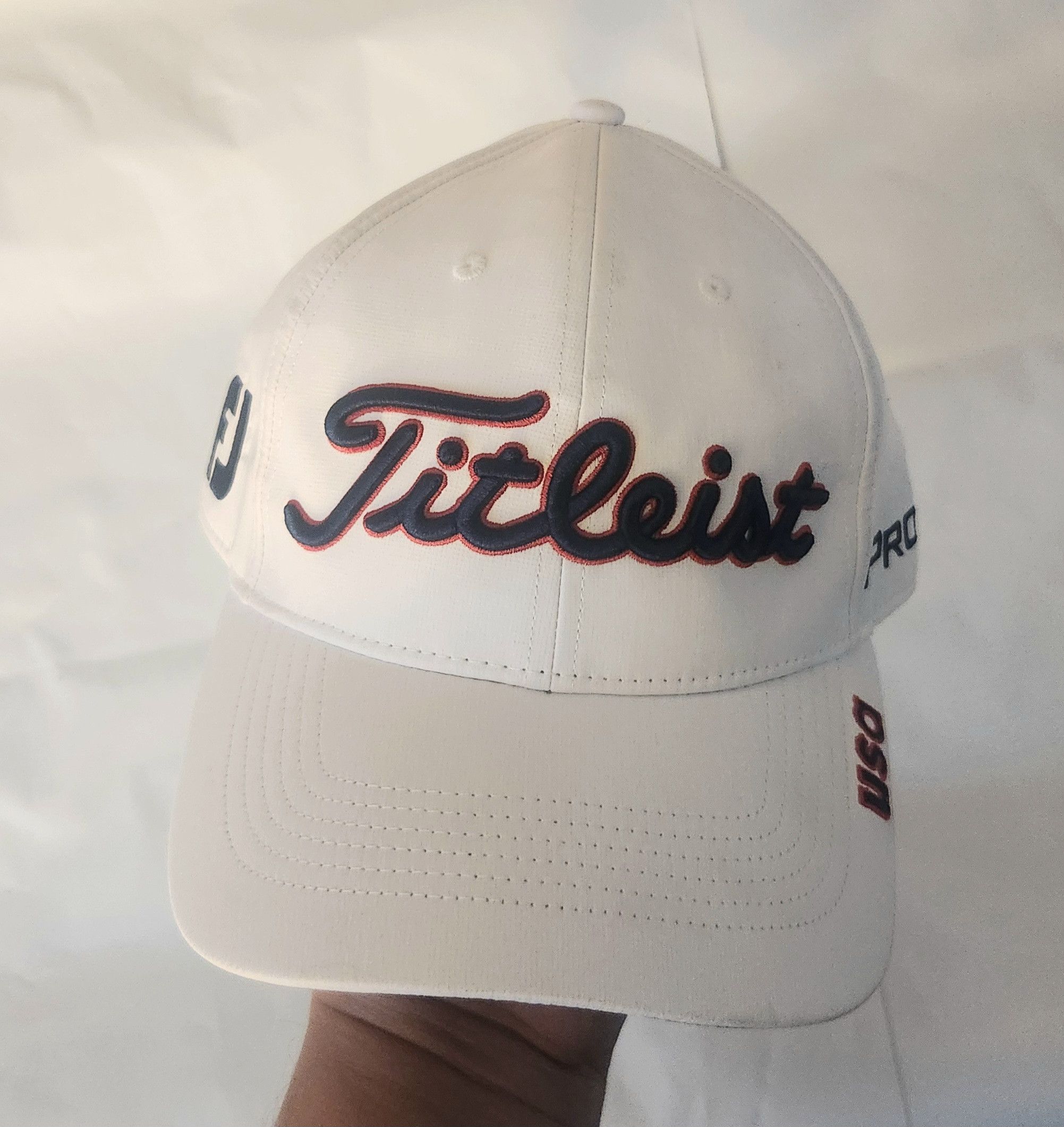 Titleist Titleist FJ Stars and stripes tour performance USA Golf Hat Size ONE SIZE - 1 Thumbnail