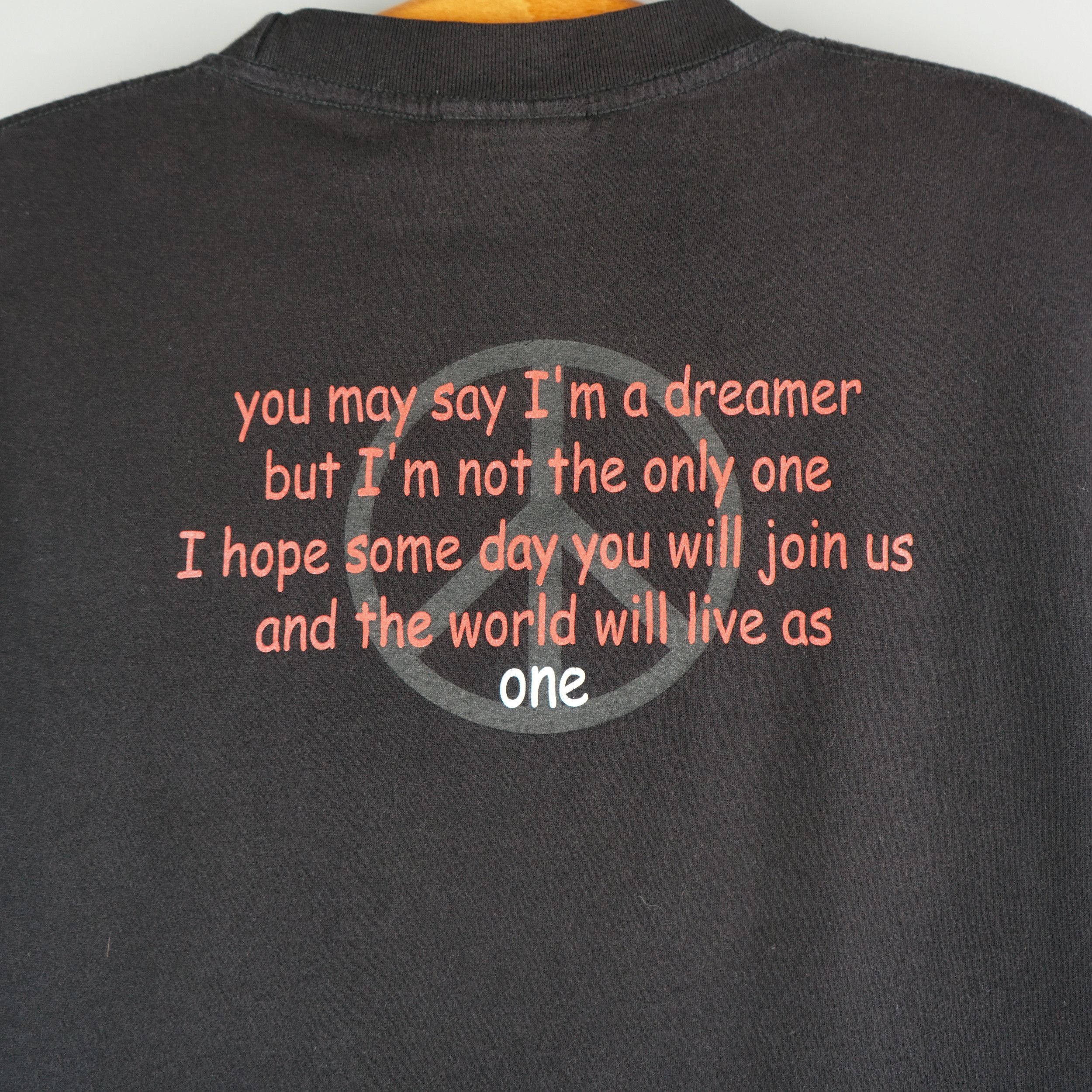 Band Tees × Vintage Vintage 90s John Lennon T-Shirt The Beatles Size US L / EU 52-54 / 3 - 7 Thumbnail
