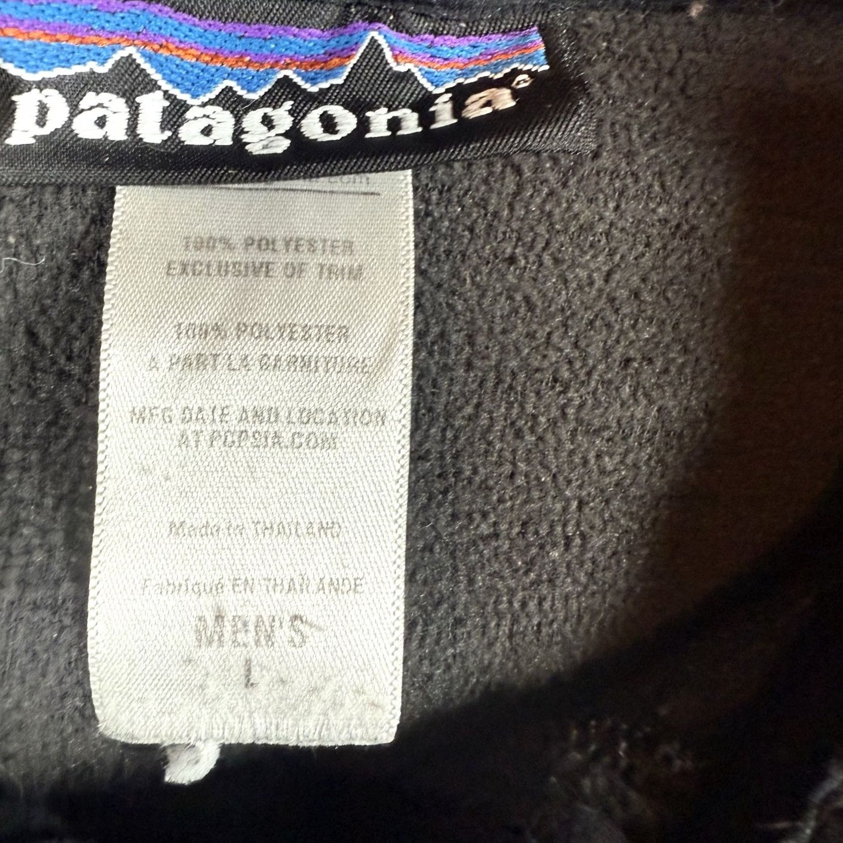 Patagonia VINTAGE Patagonia Jacket Full Zip Bomber Black L Mens Pocket Button Jacket Size US L / EU 52-54 / 3 - 5 Thumbnail
