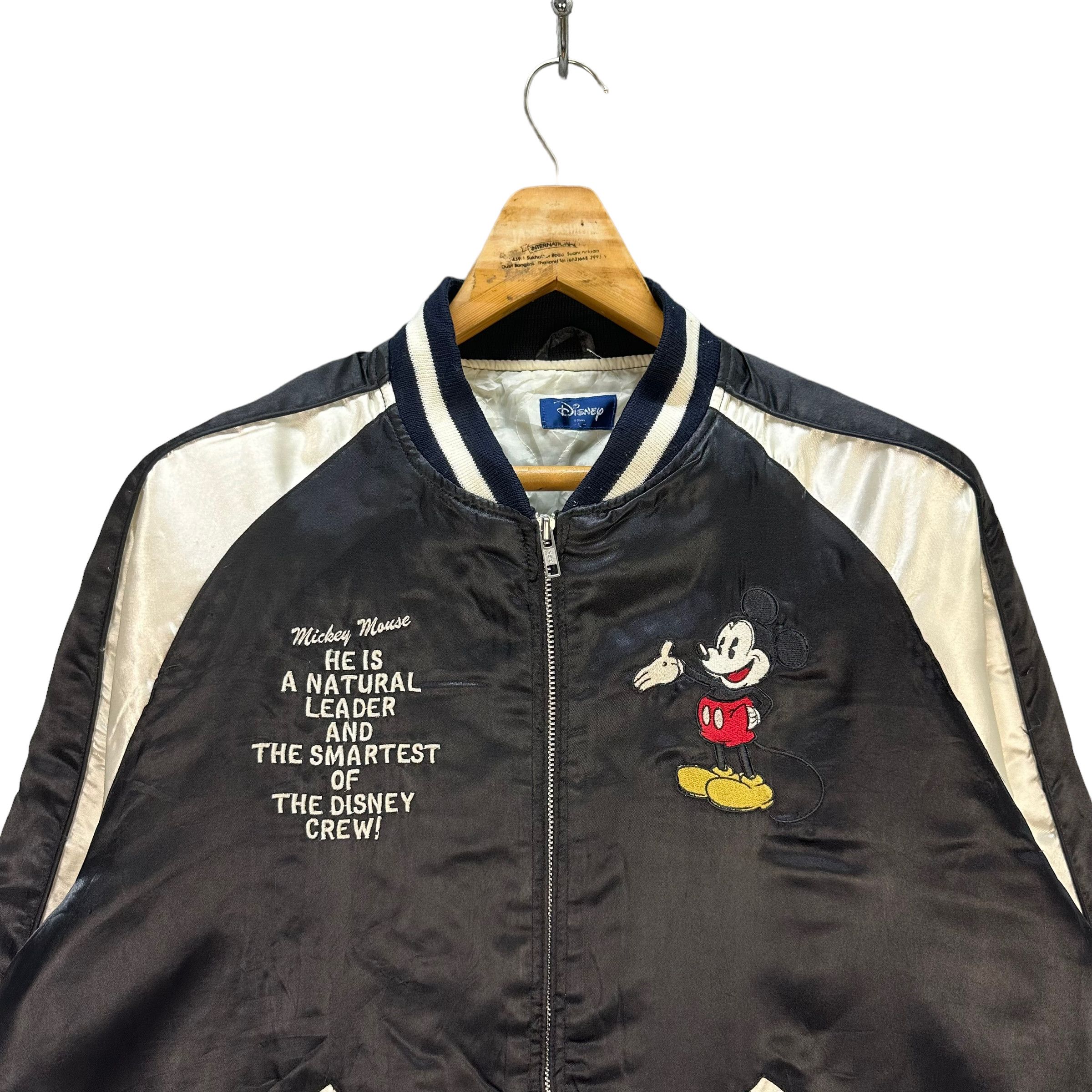 Disney DISNEY MICKEY MOUSE EMBROIDERY LOGO BOMBER JACKET #8375-006 Size US L / EU 52-54 / 3 - 4 Thumbnail