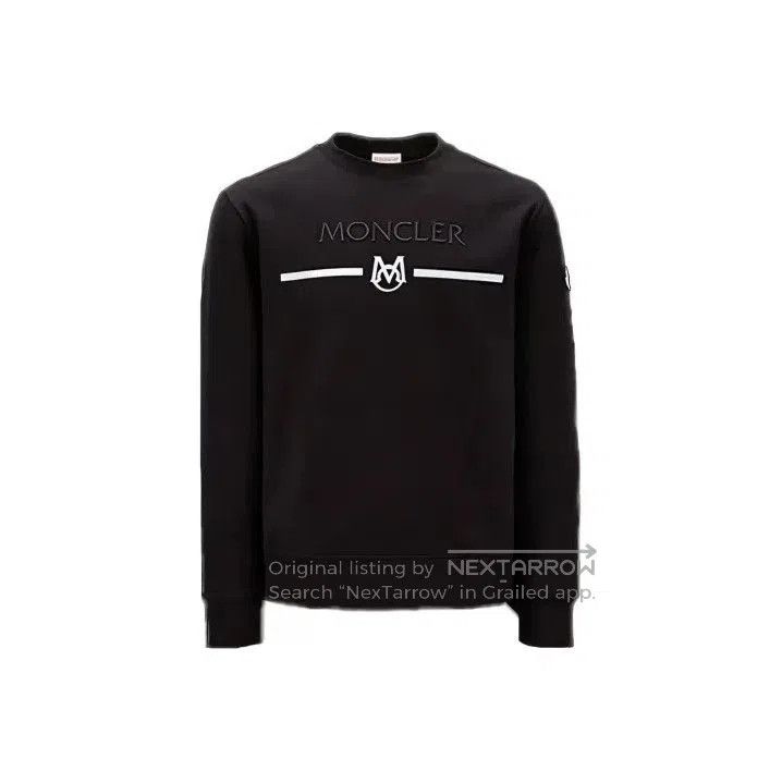 Moncler Moncler FW22 Logo Embroidery Men's Crewneck Sweatshirt. Size US L / EU 52-54 / 3 - 1 Thumbnail