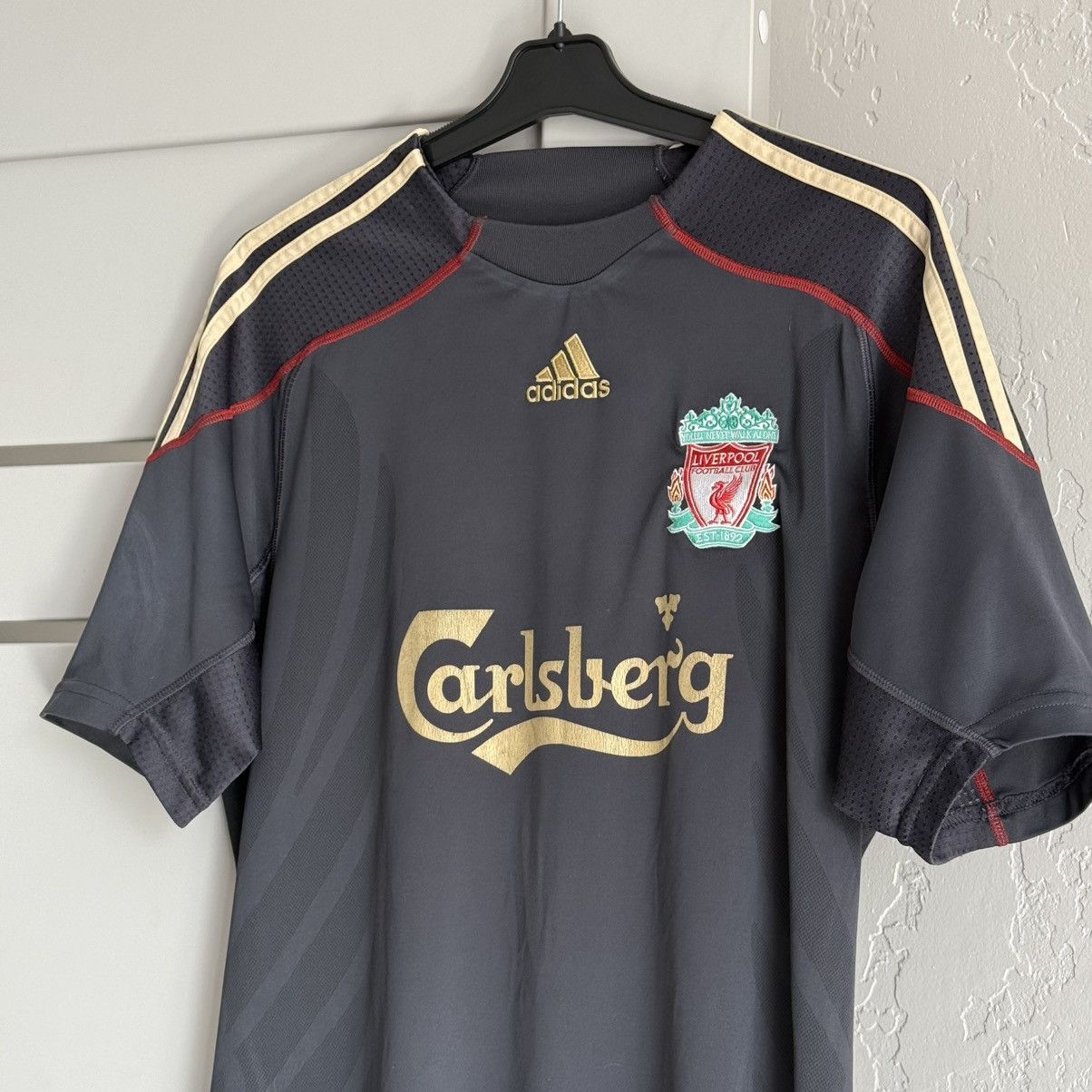 Vintage Liverpool 2009/2010 Adidas Away Football Shirt Soccer Jersey Size US M / EU 48-50 / 2 - 2 Thumbnail