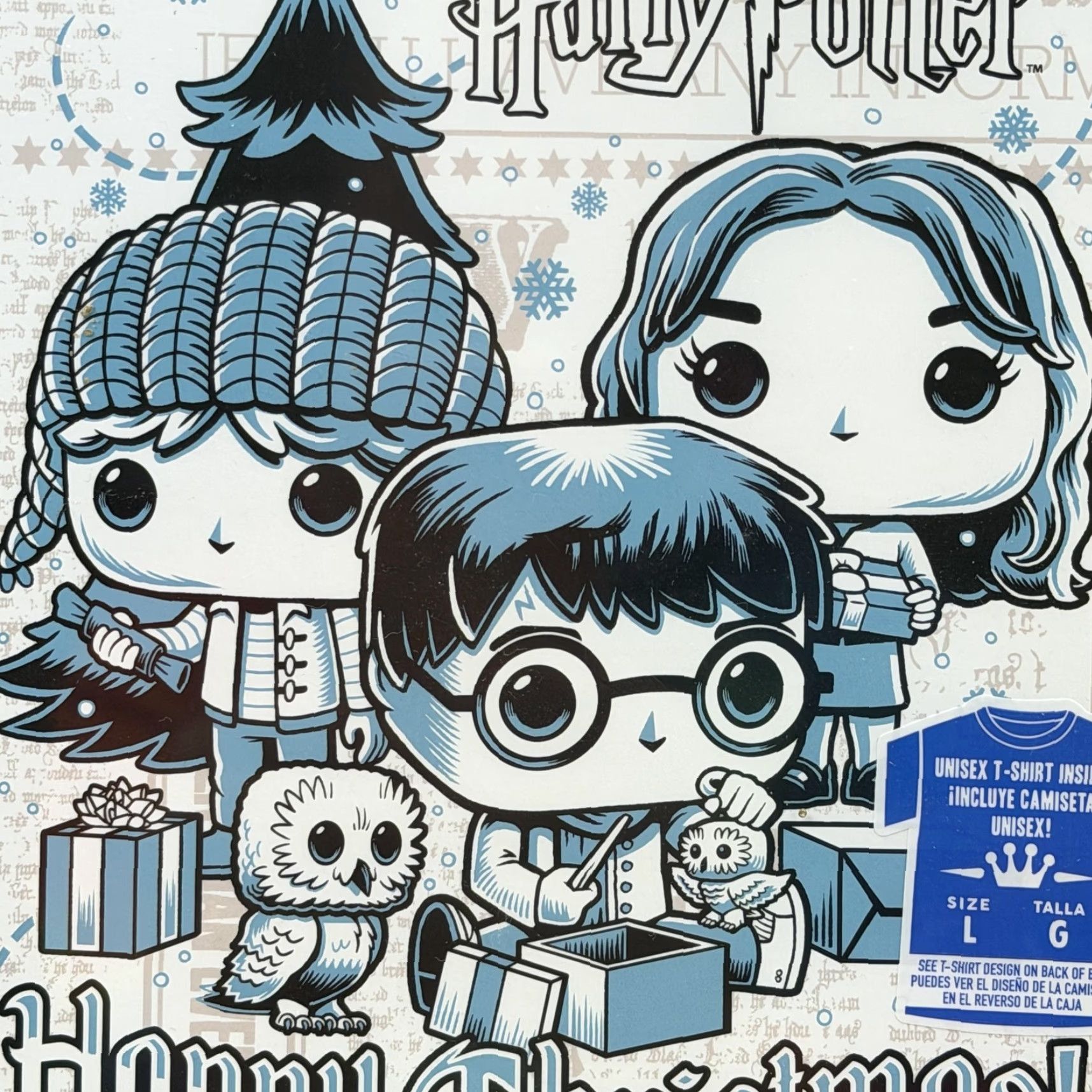 Vintage Funko Shirt Unisex L Black Harry Potter Christmas Pop Culture Limited Edition Graphic Print Crew Neck Short Sleeve Men T-Shirt Size US L / EU 52-54 / 3 - 3 Thumbnail