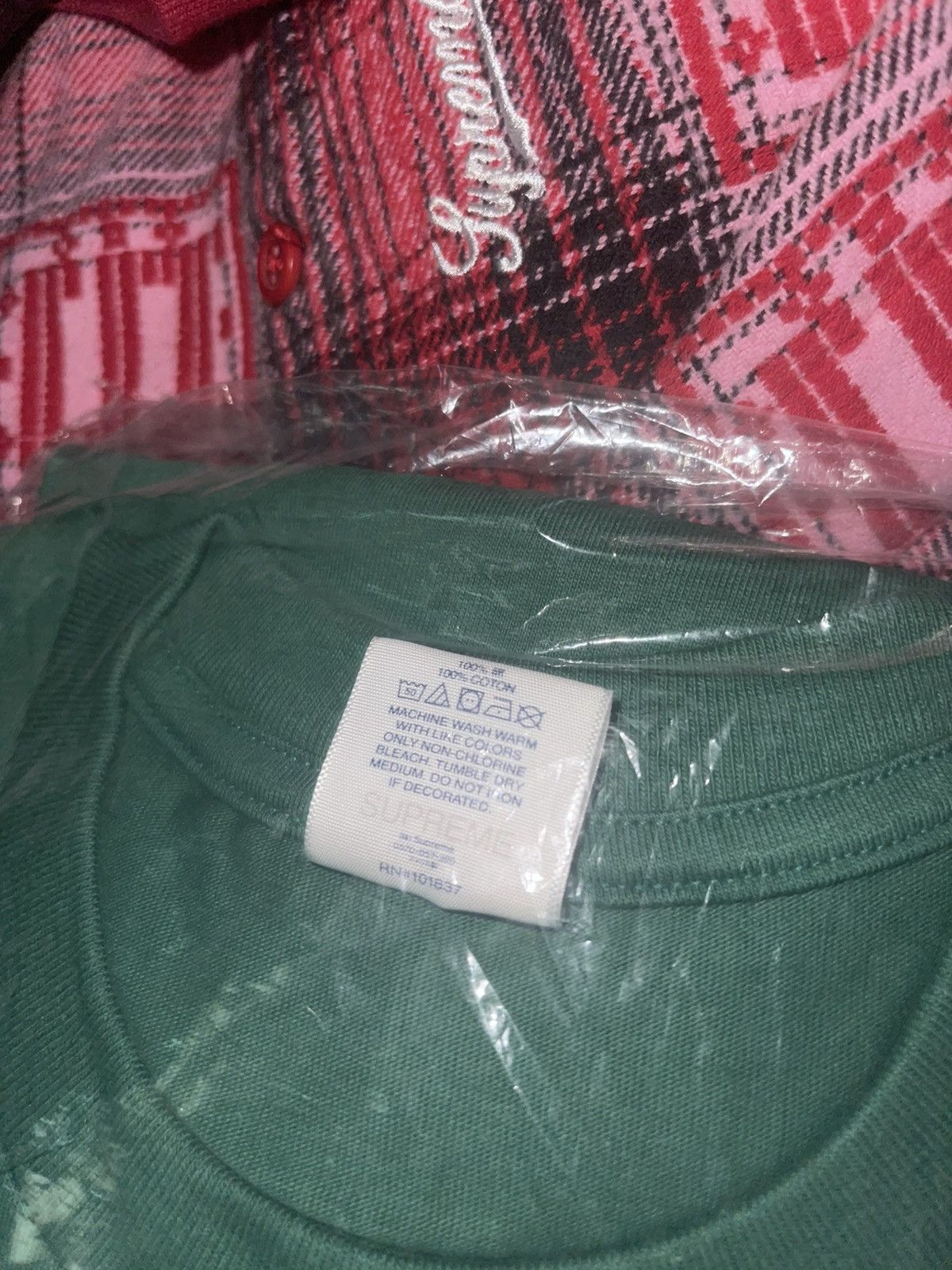 Supreme Supreme NOT SORRY TEE, light pine green, deadstock Size US L / EU 52-54 / 3 - 4 Thumbnail