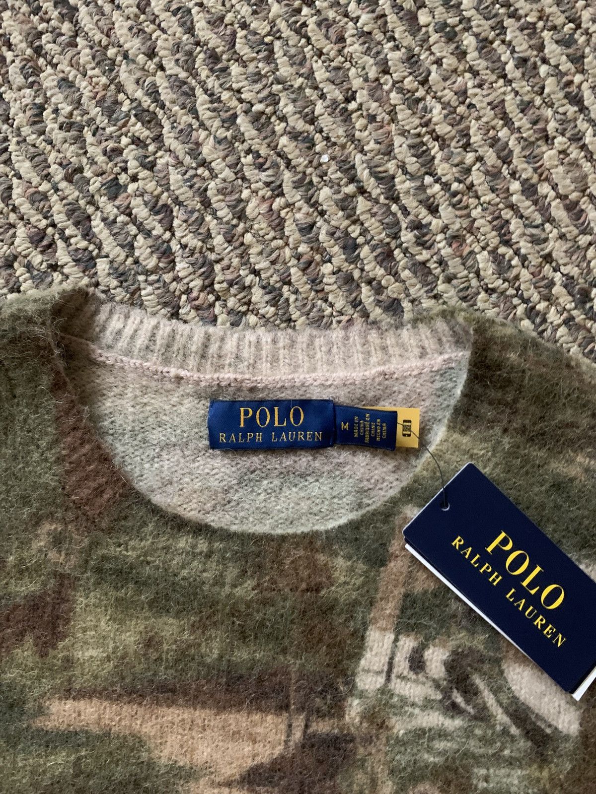 Polo Ralph Lauren NWT Polo Ralph Lauren Sea-To-Ski Camo Alpaca Wool Sweater Size US M / EU 48-50 / 2 - 6 Thumbnail