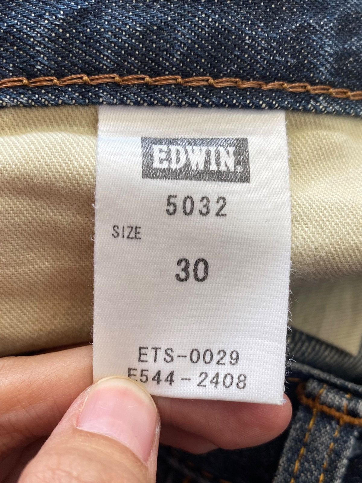 Edwin Vintage Edwin Whiskers Faded Wash Style Loose Jeans Size US 30 / EU 46 - 9 Thumbnail