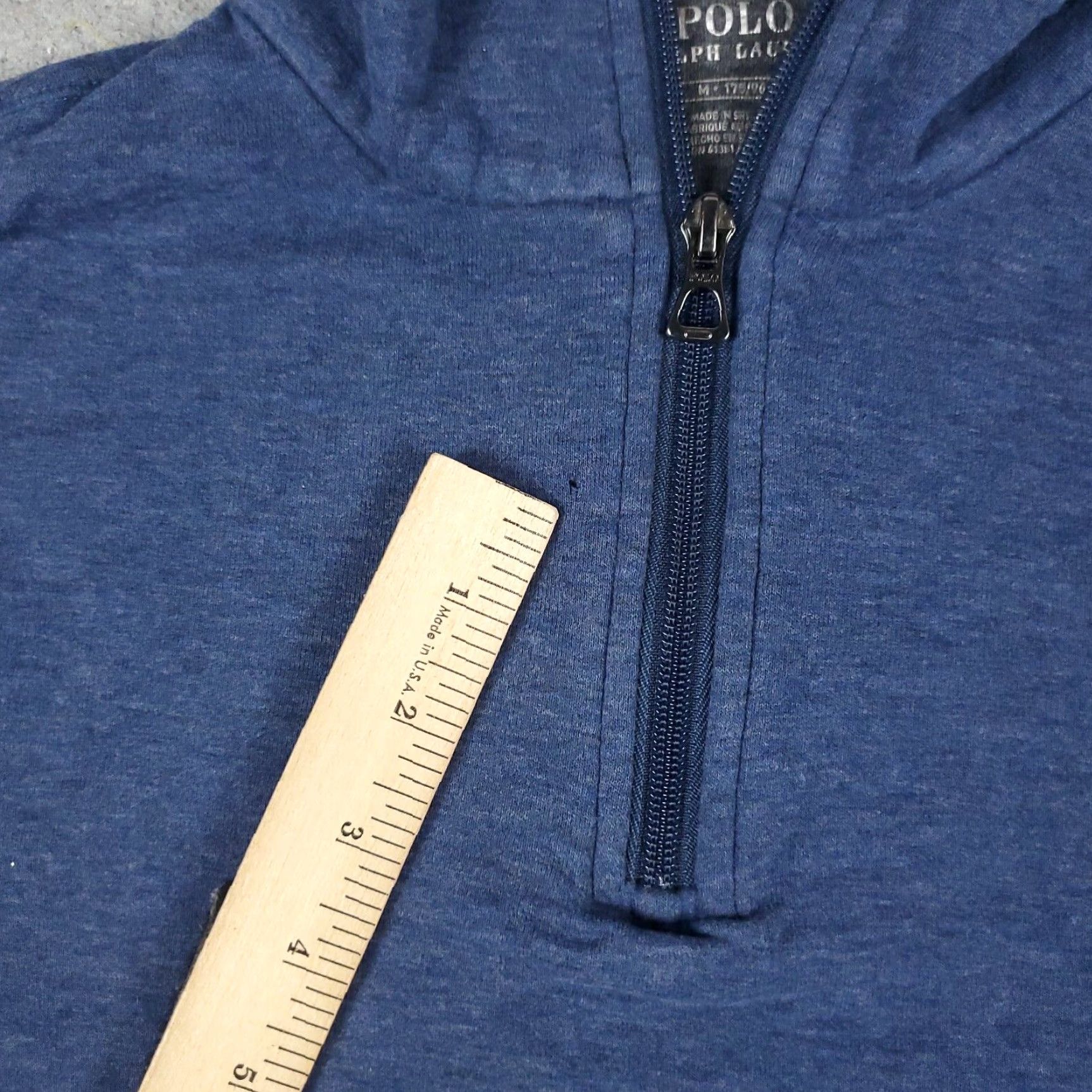 Ralph Lauren Ralph Lauren Blue Pony Logo 1/4 Zip Up Sweater Mens Medium Classic American Pullover Size US M / EU 48-50 / 2 - 6 Thumbnail