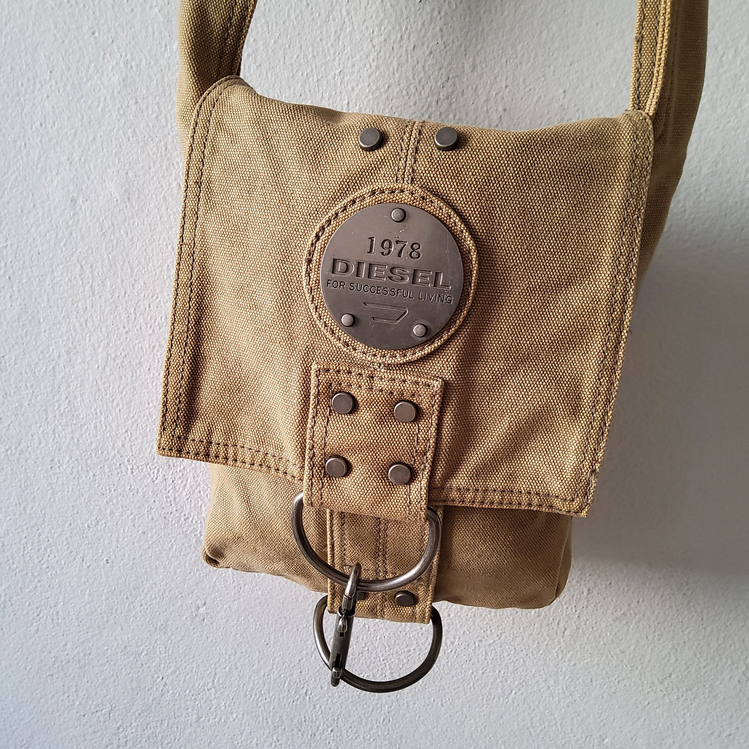 Diesel Diesel vintage y2k cargo hardware logo crossbody denim bag Size ONE SIZE - 3 Thumbnail