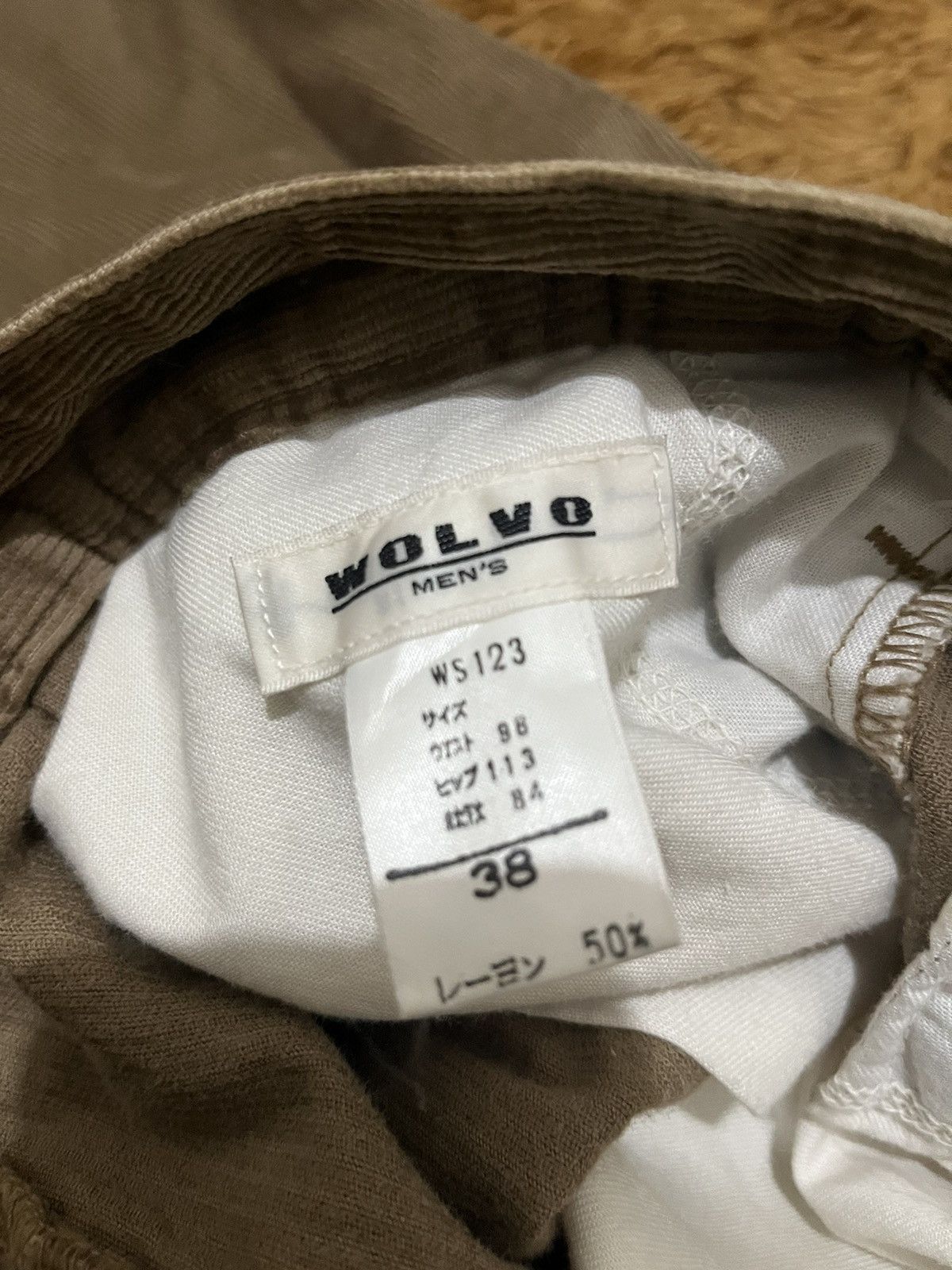 Japanese Brand Wolvo Mens Conduroy Baggy Casual Pants Size US 38 / EU 54 - 4 Thumbnail