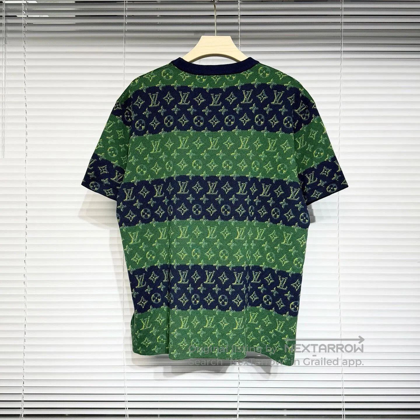 Louis Vuitton lv knitted short sleeve t-shirt in green. Size US L / EU 52-54 / 3 - 2 Thumbnail