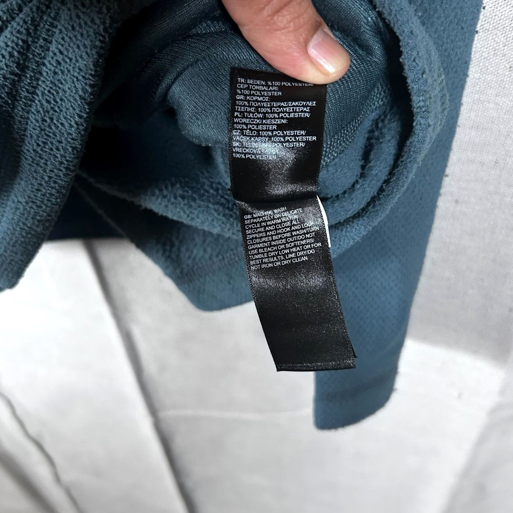The North Face VINTAGE? No. The North Face Mens XL Blue Waffle Grid Full Zip Fleece Jacket Mock Neck Hiking Size US XL / EU 56 / 4 - 4 Thumbnail