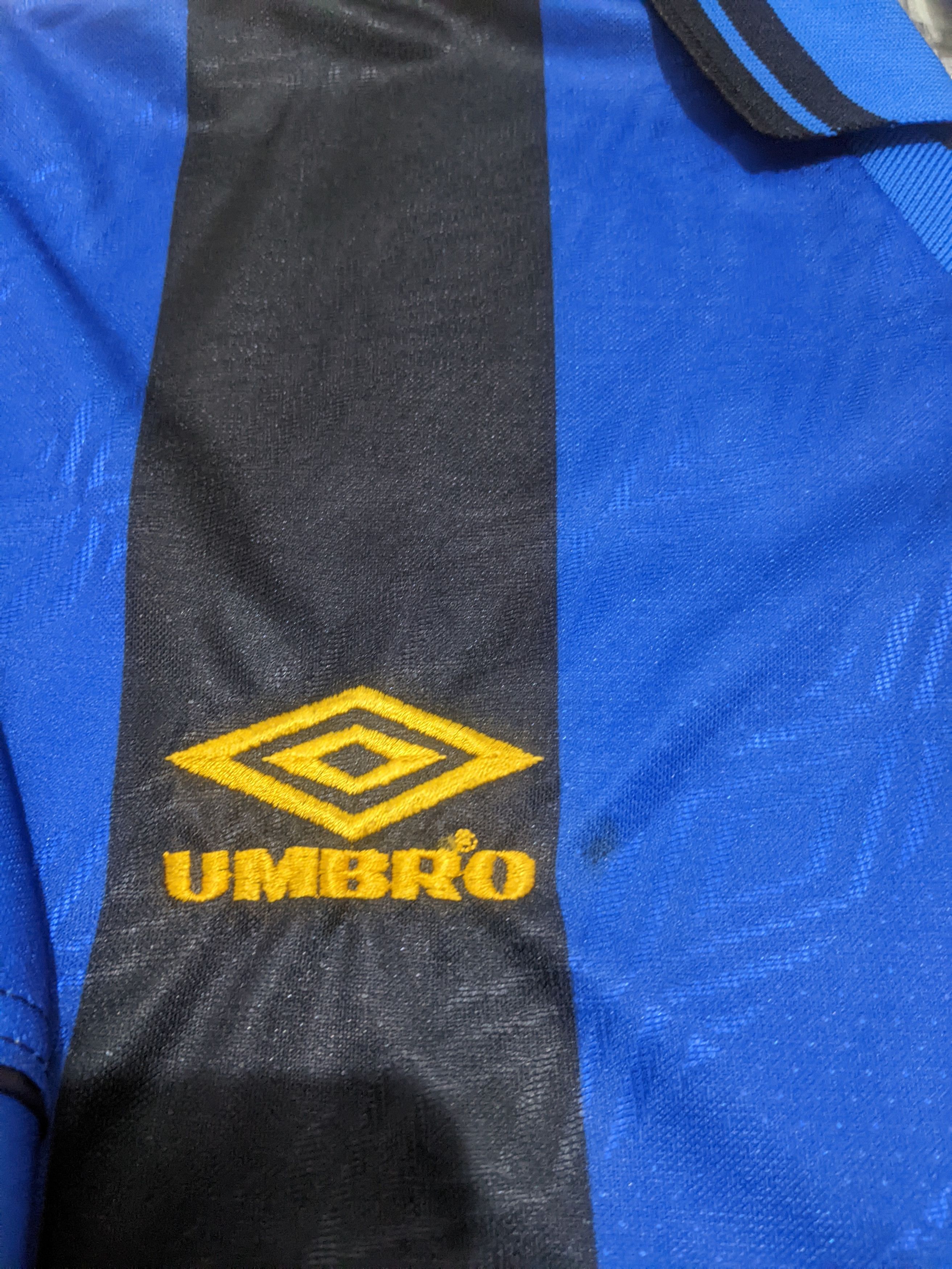 Umbro inter Milan home 1995-96 Roberto carlos football shirt Size US M / EU 48-50 / 2 - 8 Thumbnail