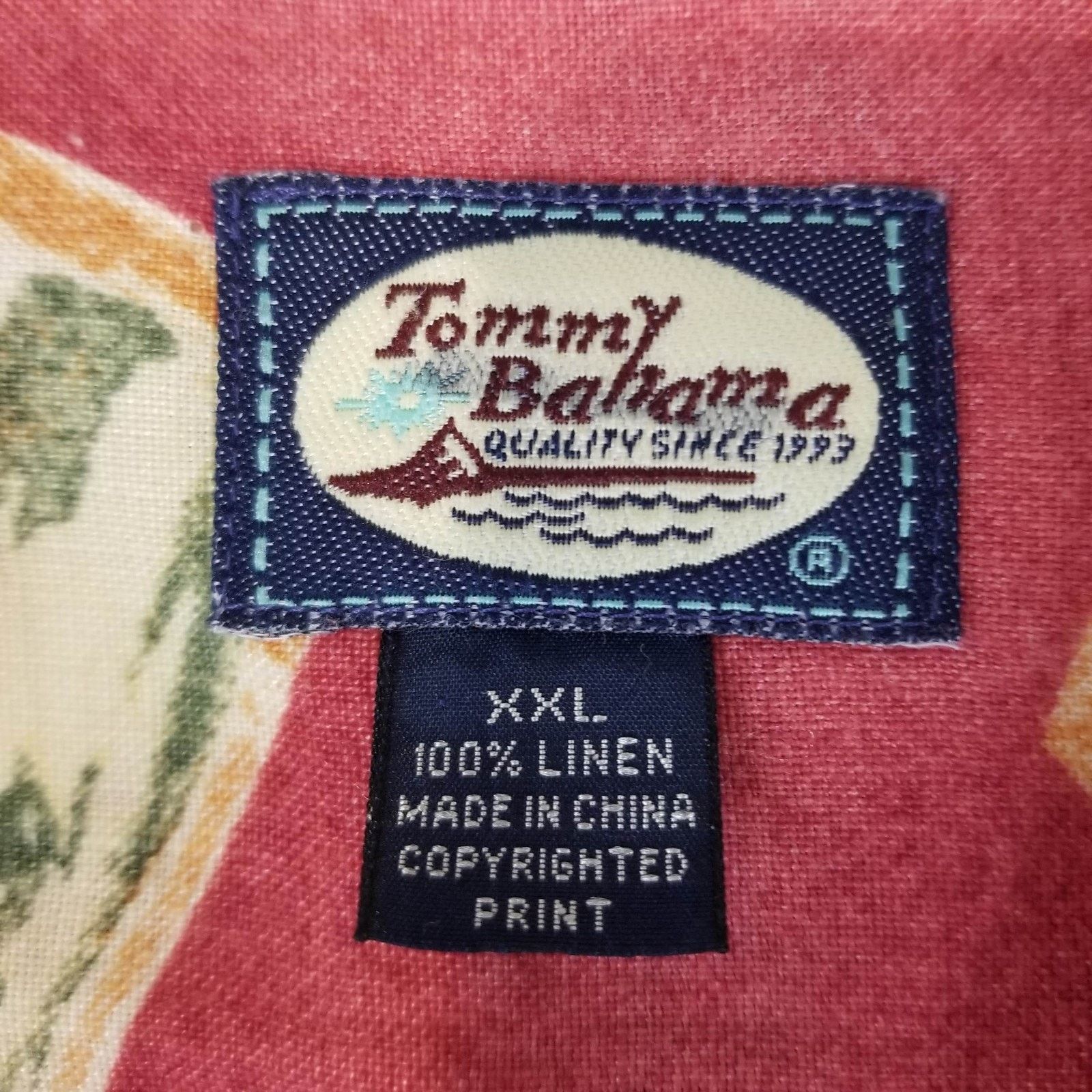 Tommy Bahama Tommy Bahama Shirt Mens XXL Linen Loop Collar Hawaiian Aloha Size US XXL / EU 58 / 5 - 5 Thumbnail